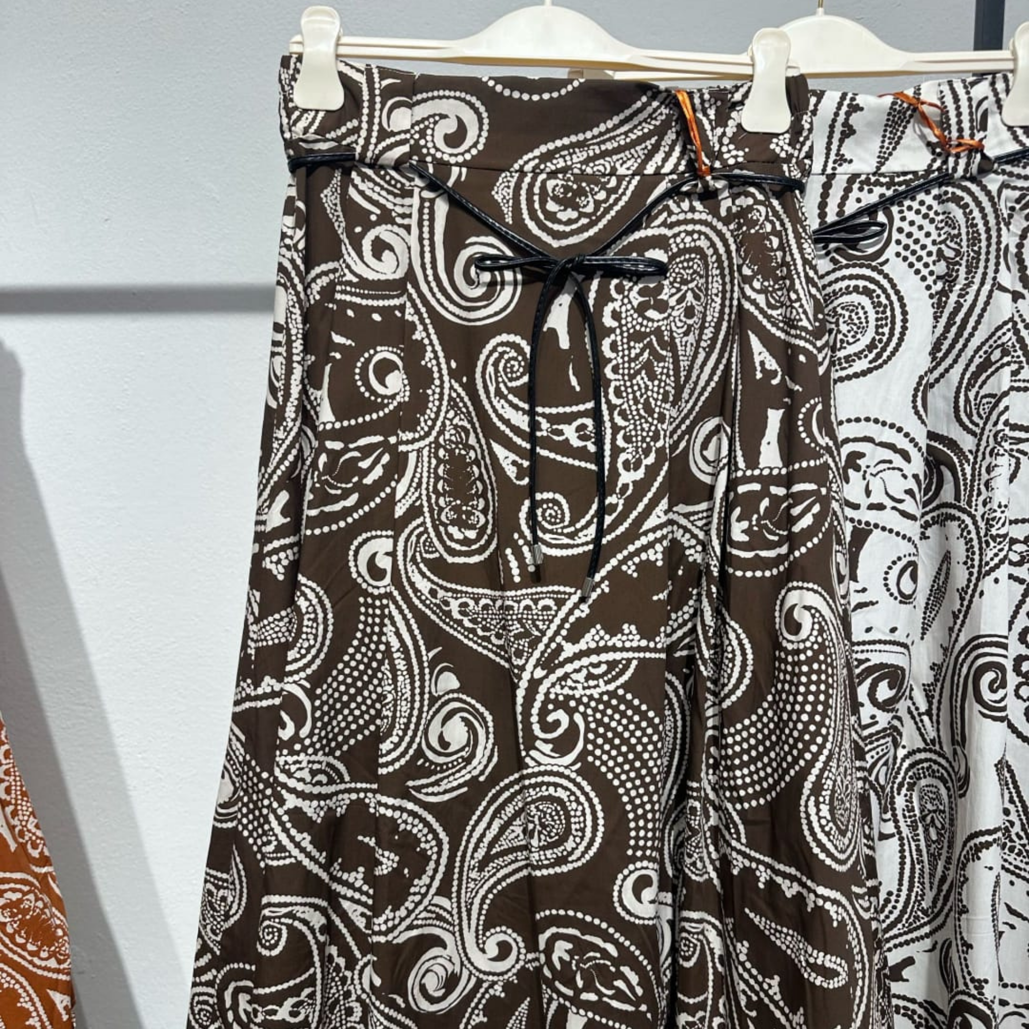 Italian Paisley Print Wide Leg Culottes
