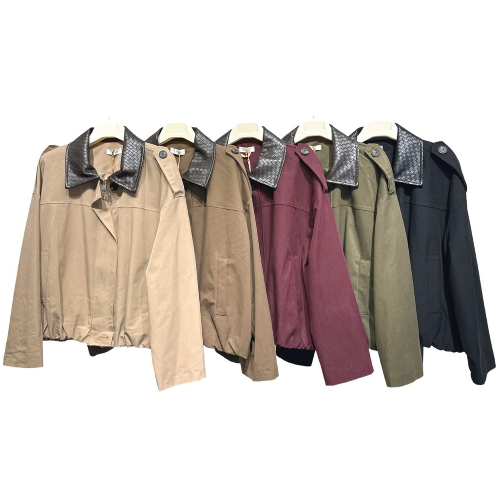 Contrast Collar Utility Jacket
