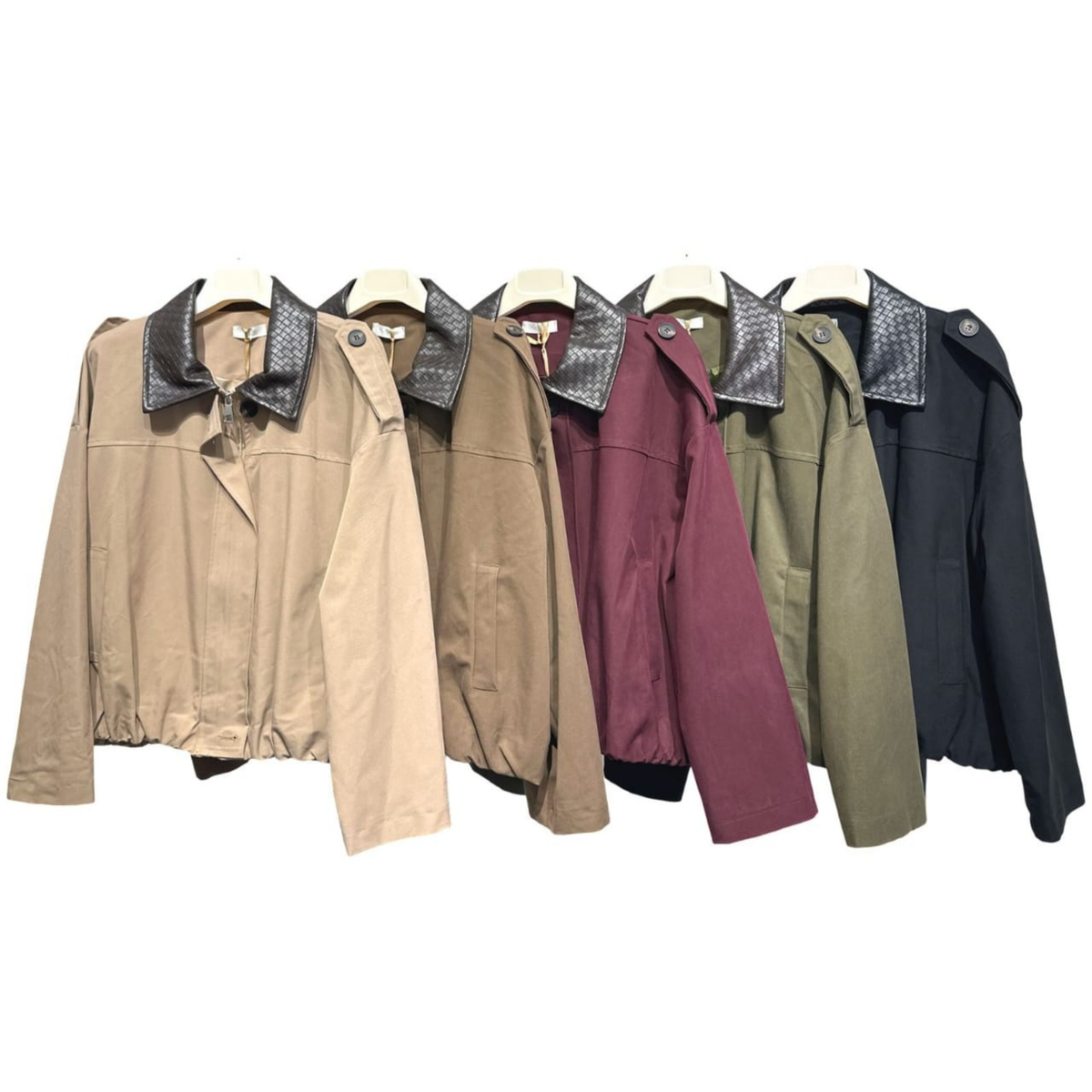 Contrast Collar Utility Jacket