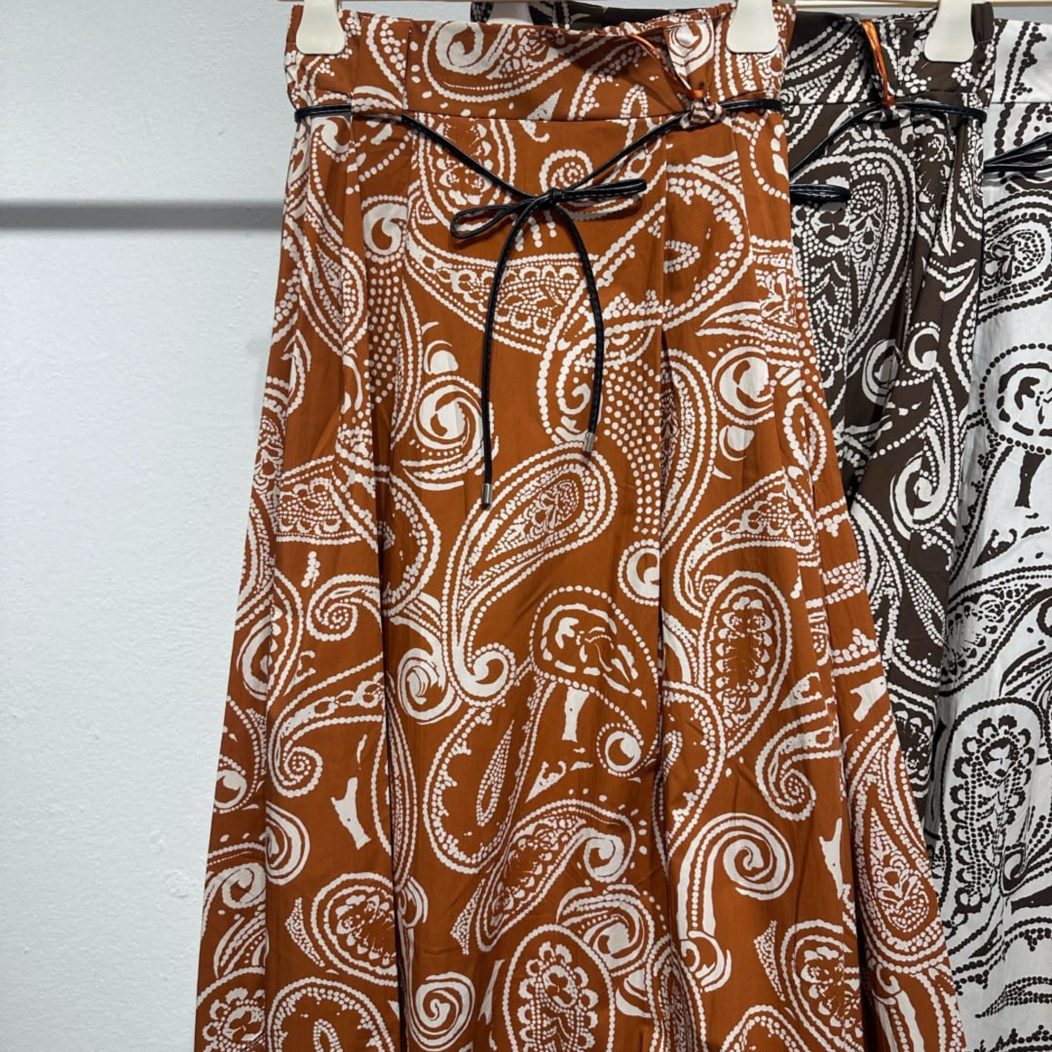 Italian Paisley Print Wide Leg Culottes