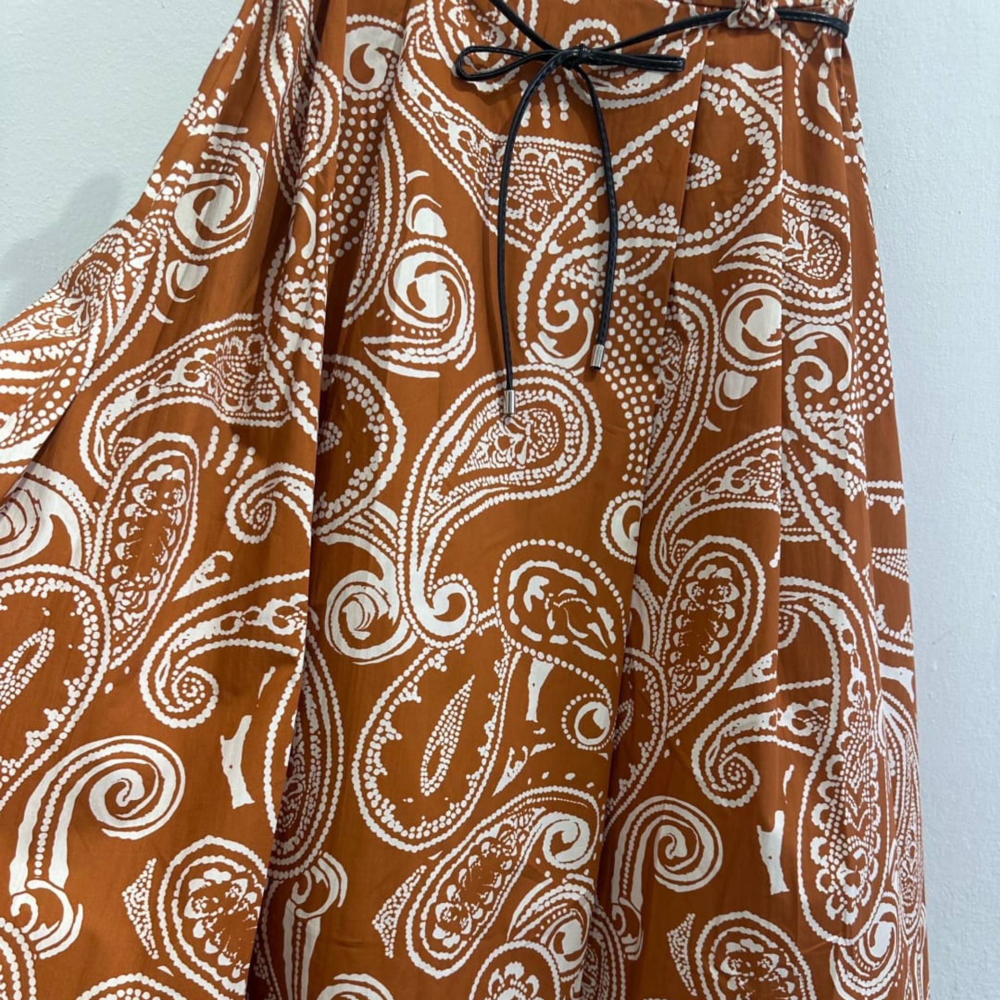 Italian Paisley Print Wide Leg Culottes