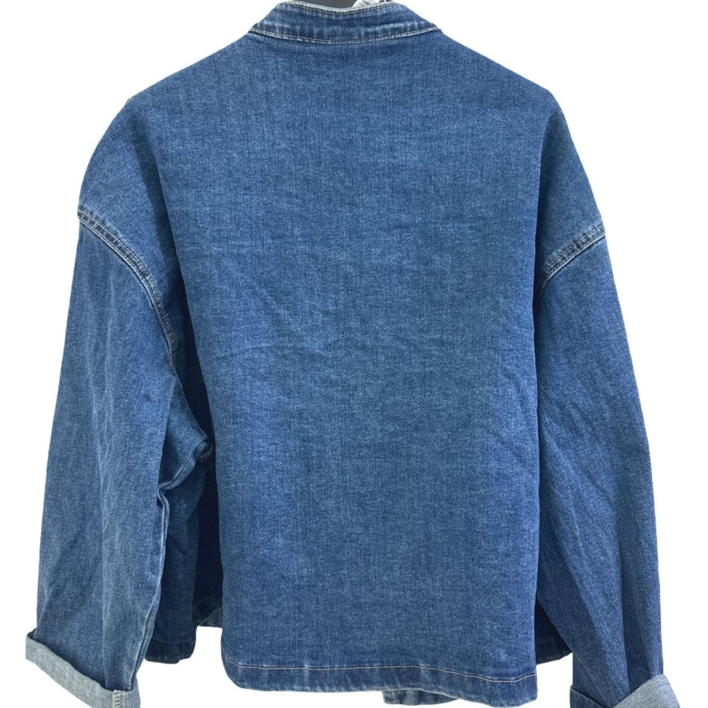 Italian Denim Military Jacket