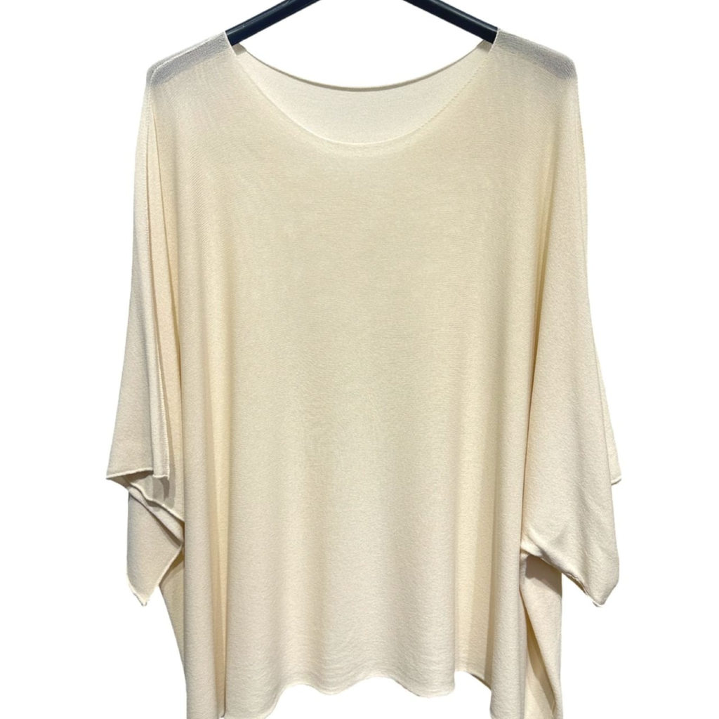 Viscose Blend Oversized Top