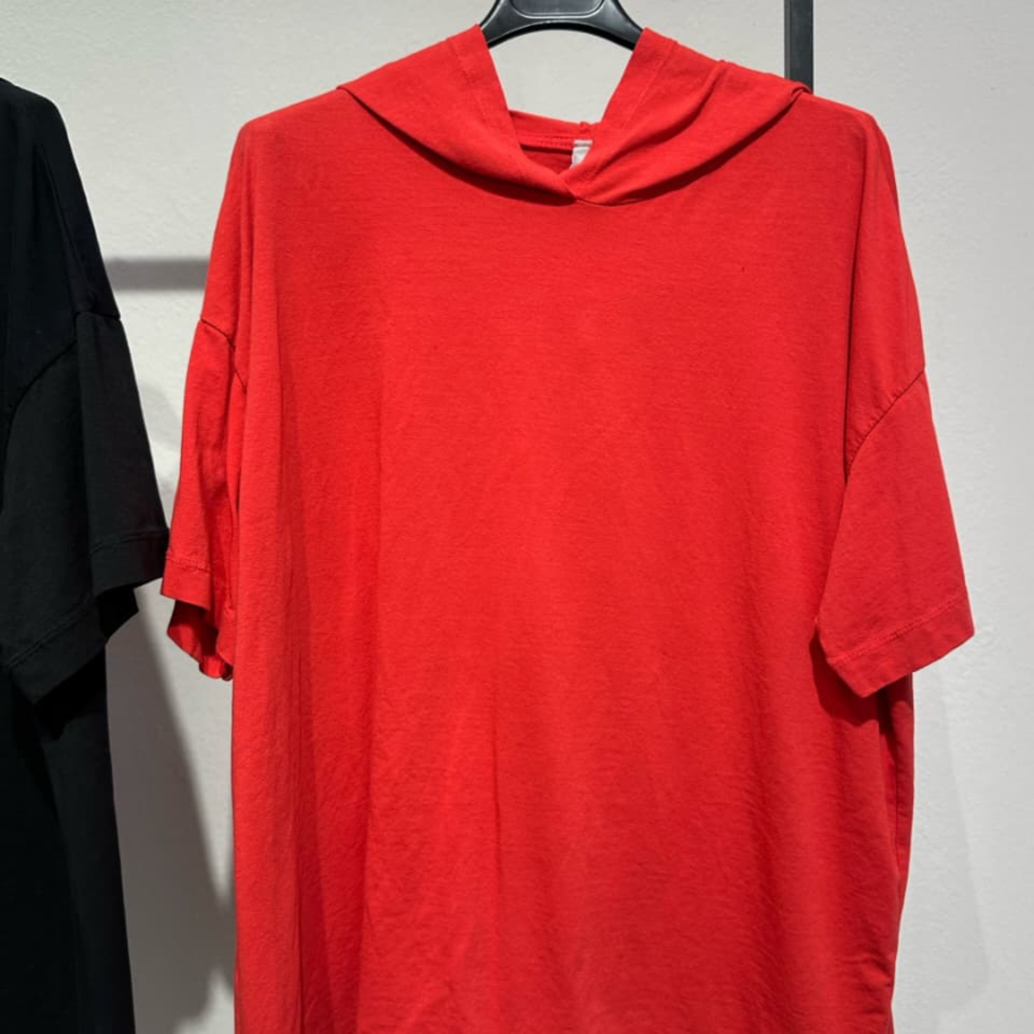 Cotton Blend Hooded T-Shirt