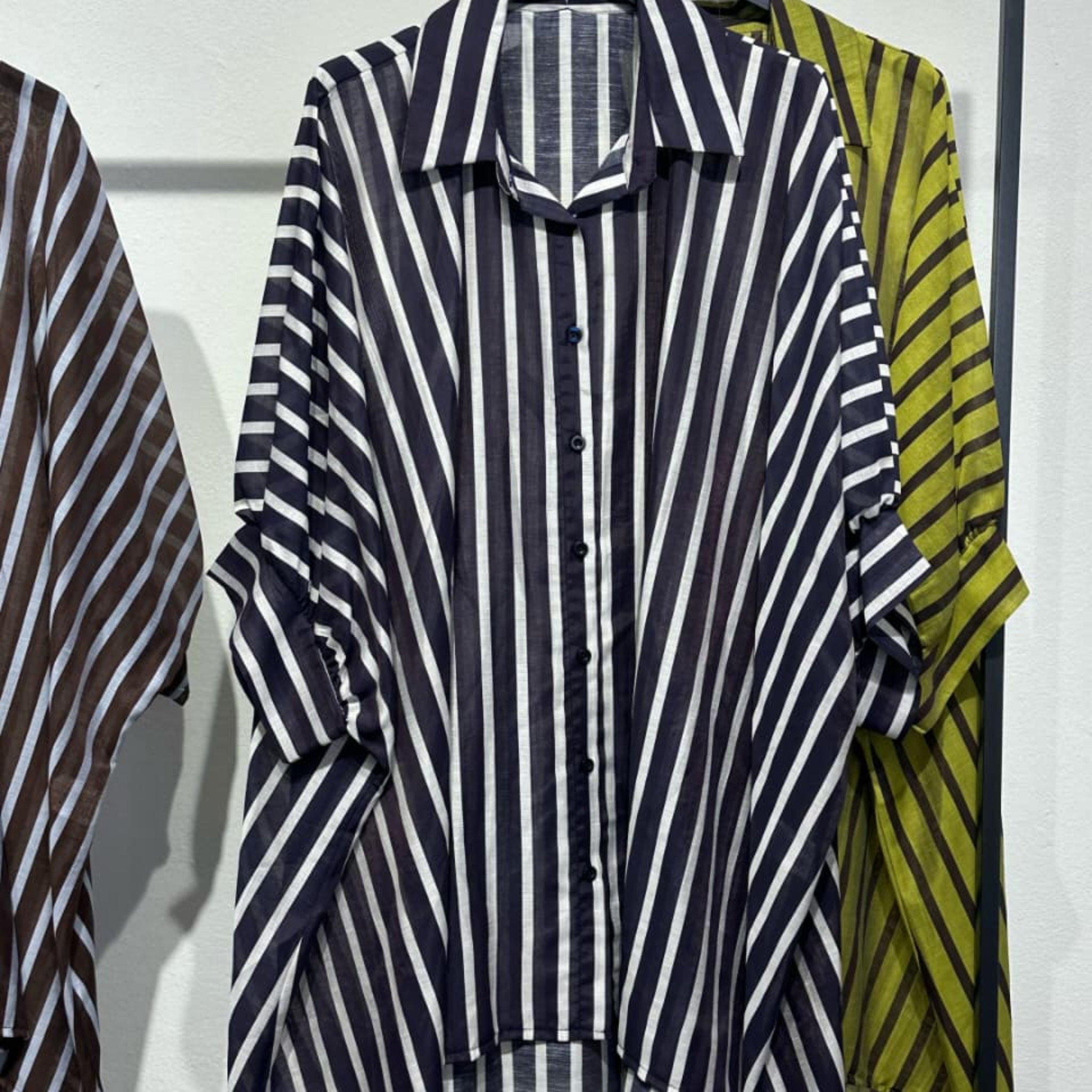 Tencel Blend Striped Shirt
