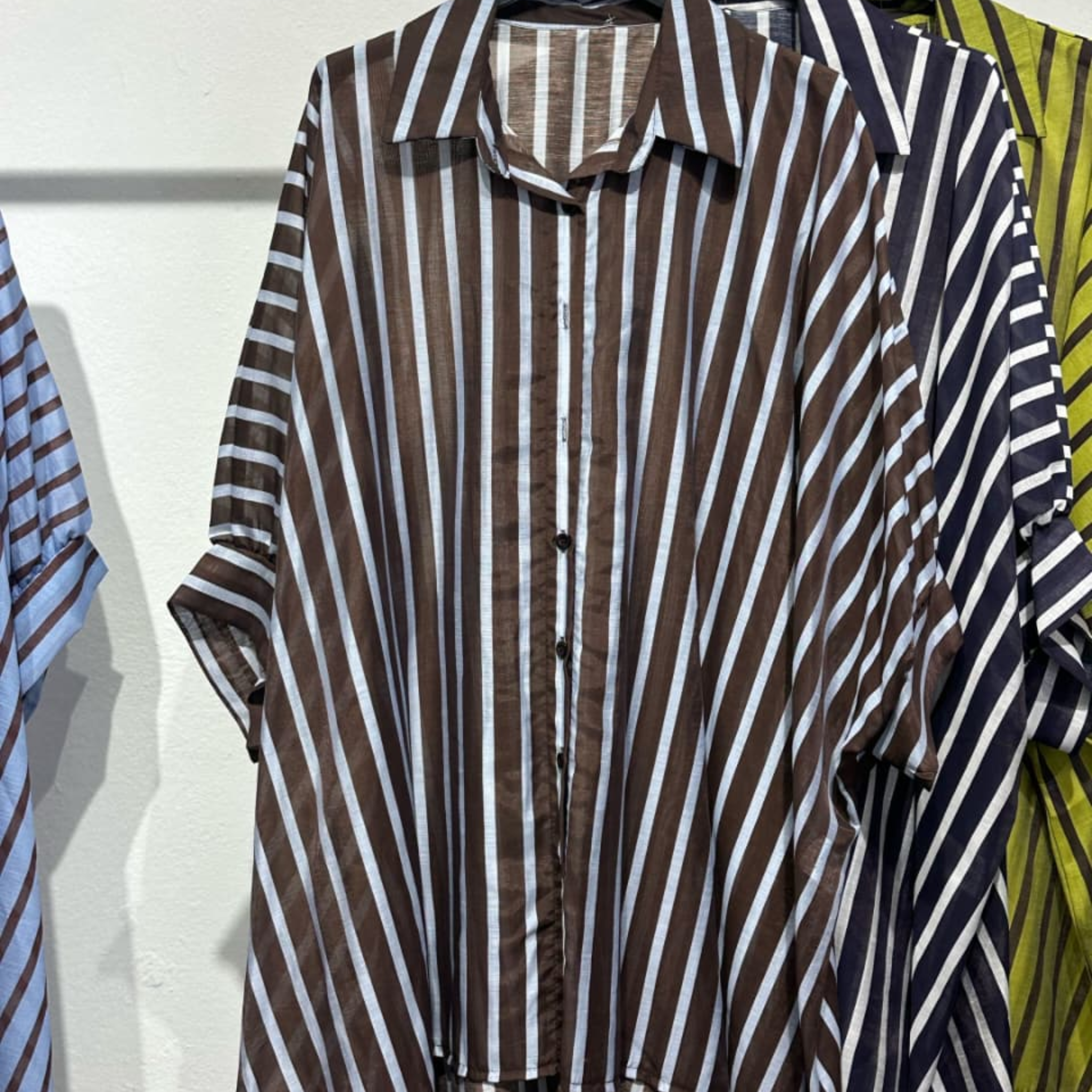 Tencel Blend Striped Shirt