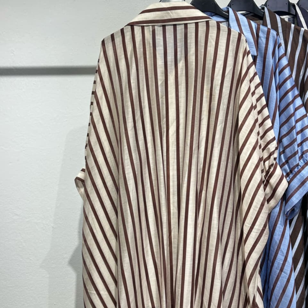 Tencel Blend Striped Shirt