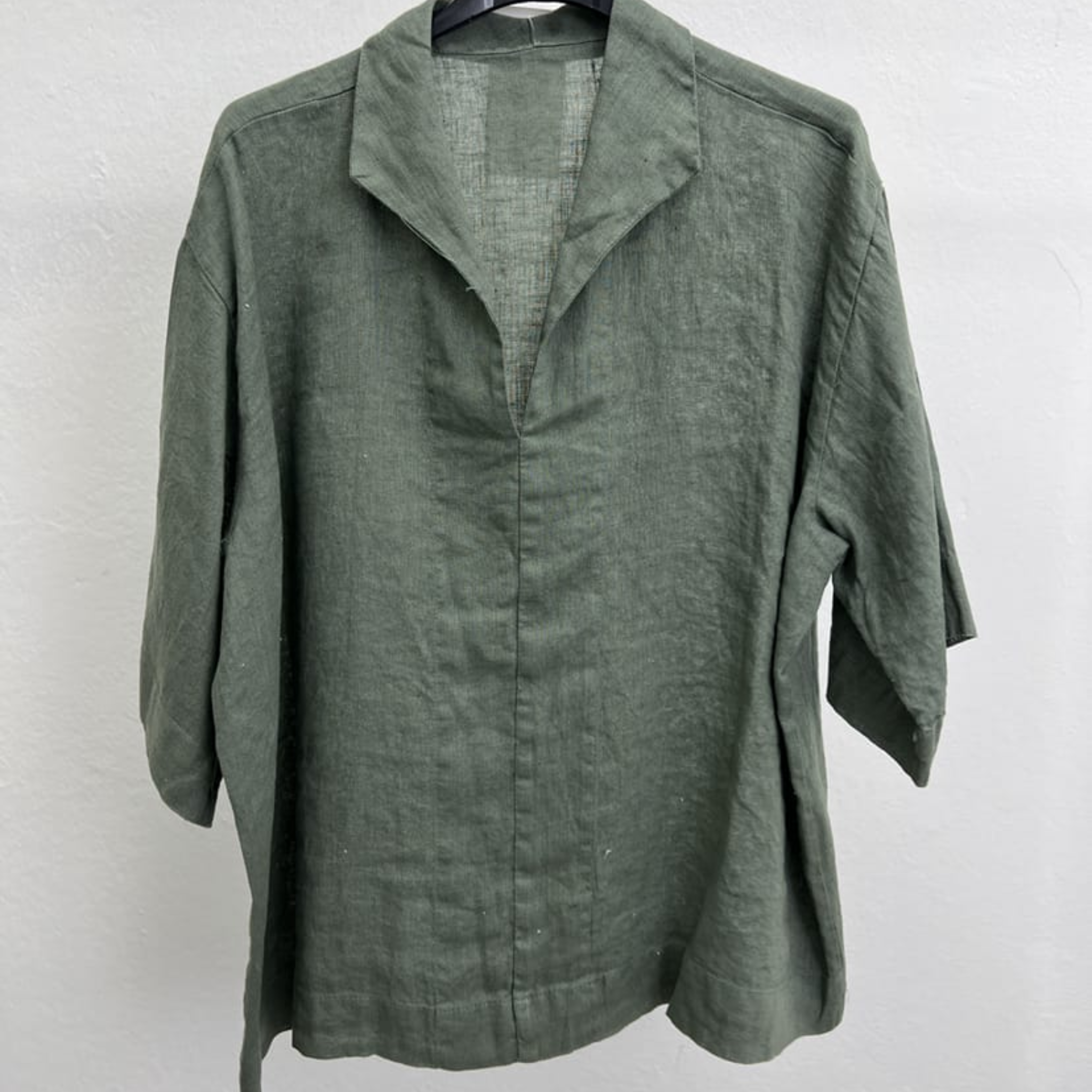 Linen Blend Short Sleeve Shirt