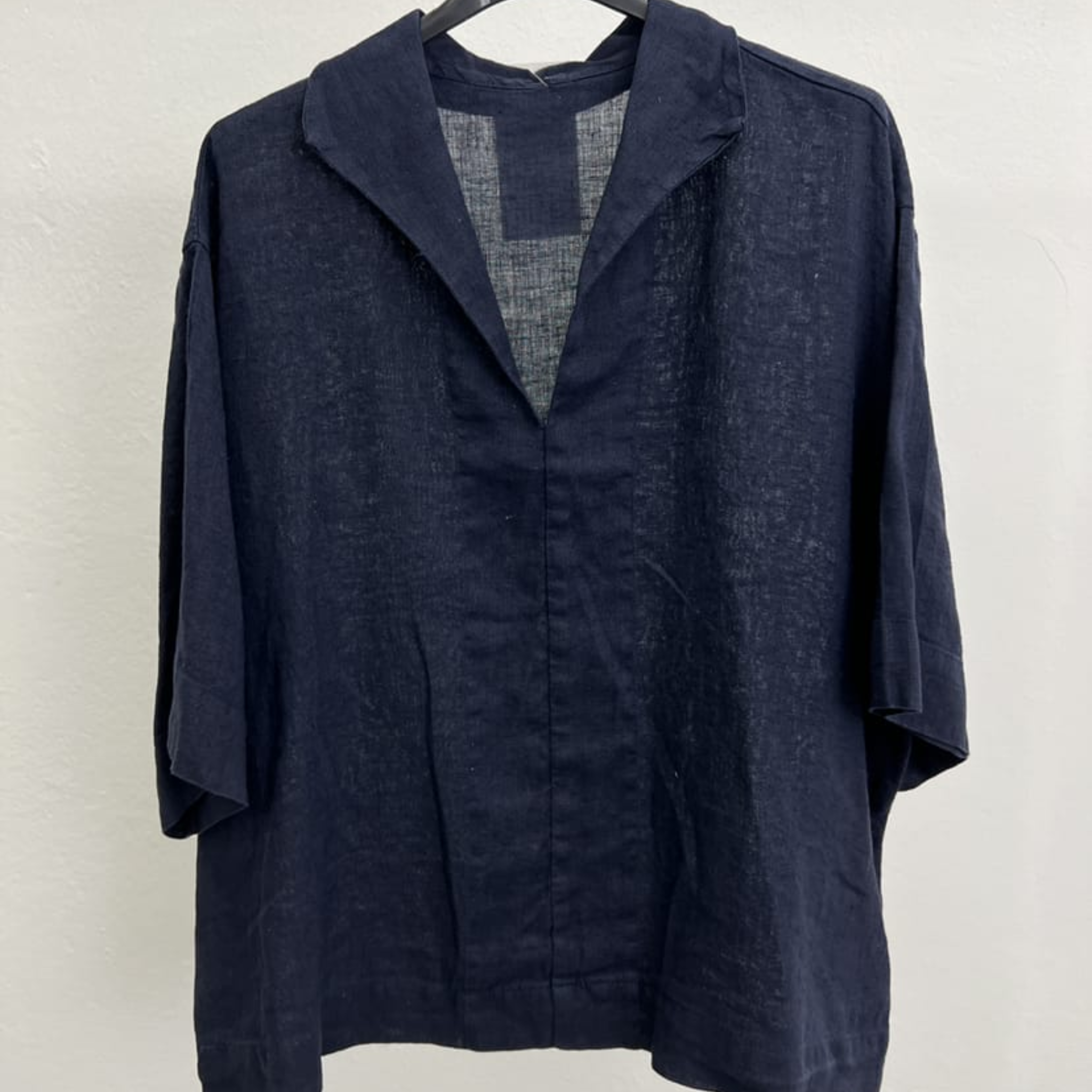 Linen Blend Short Sleeve Shirt