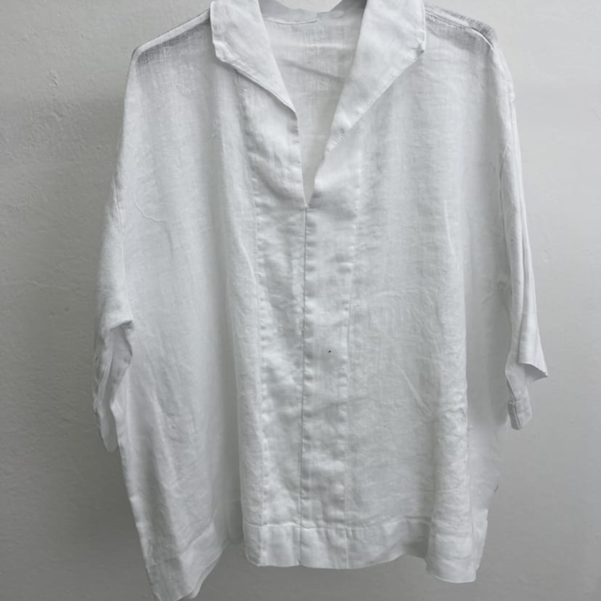 Linen Blend Short Sleeve Shirt