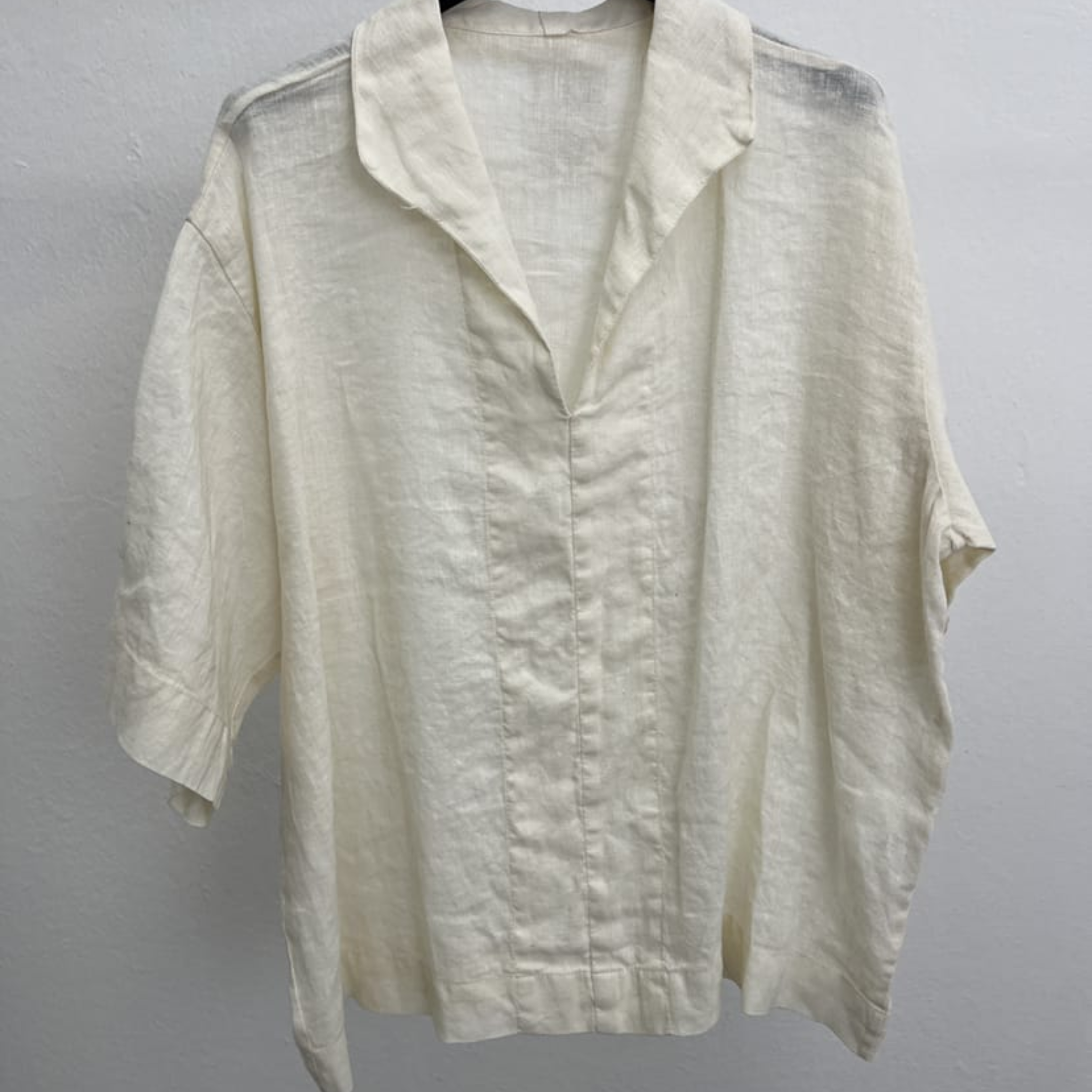 Linen Blend Short Sleeve Shirt