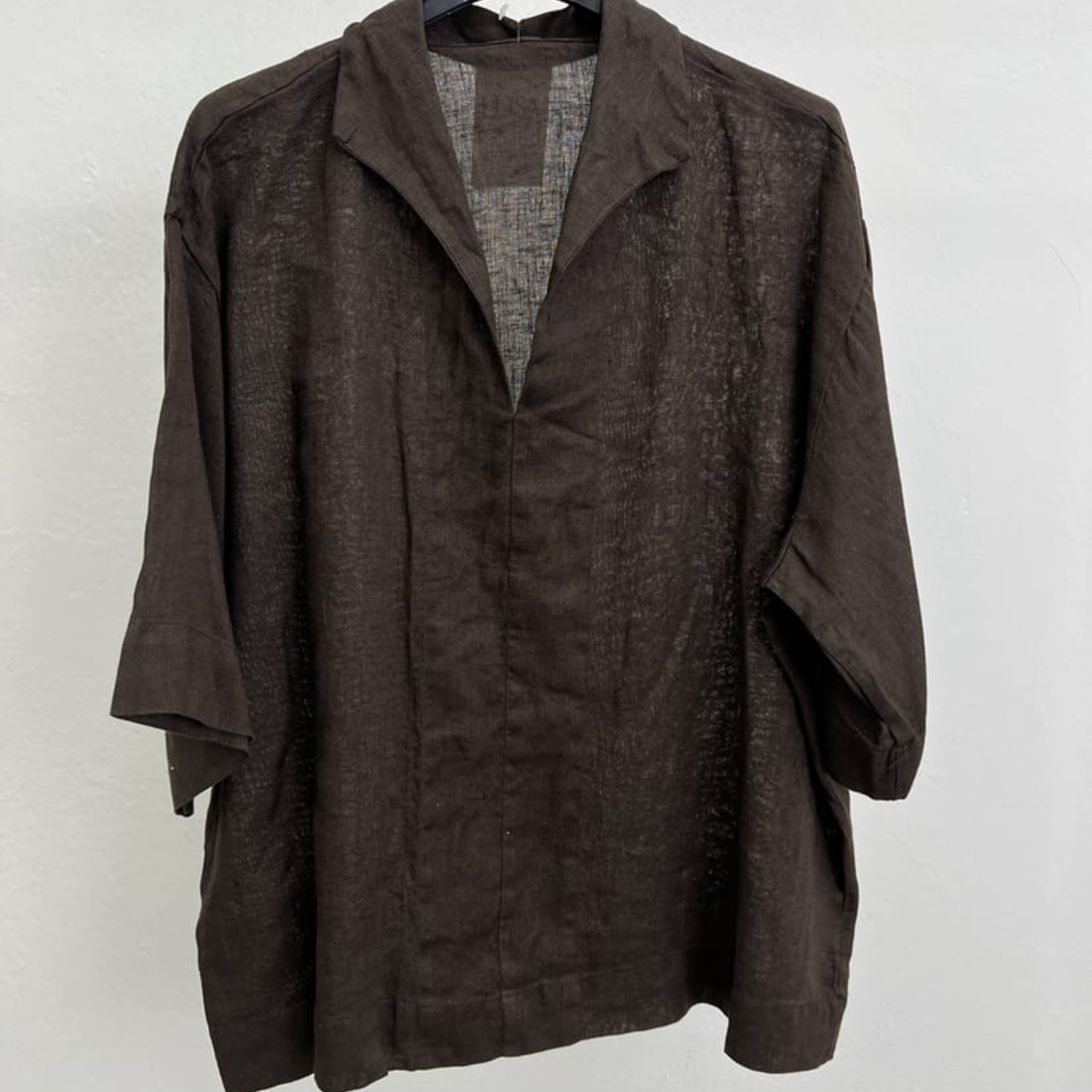 Linen Blend Short Sleeve Shirt