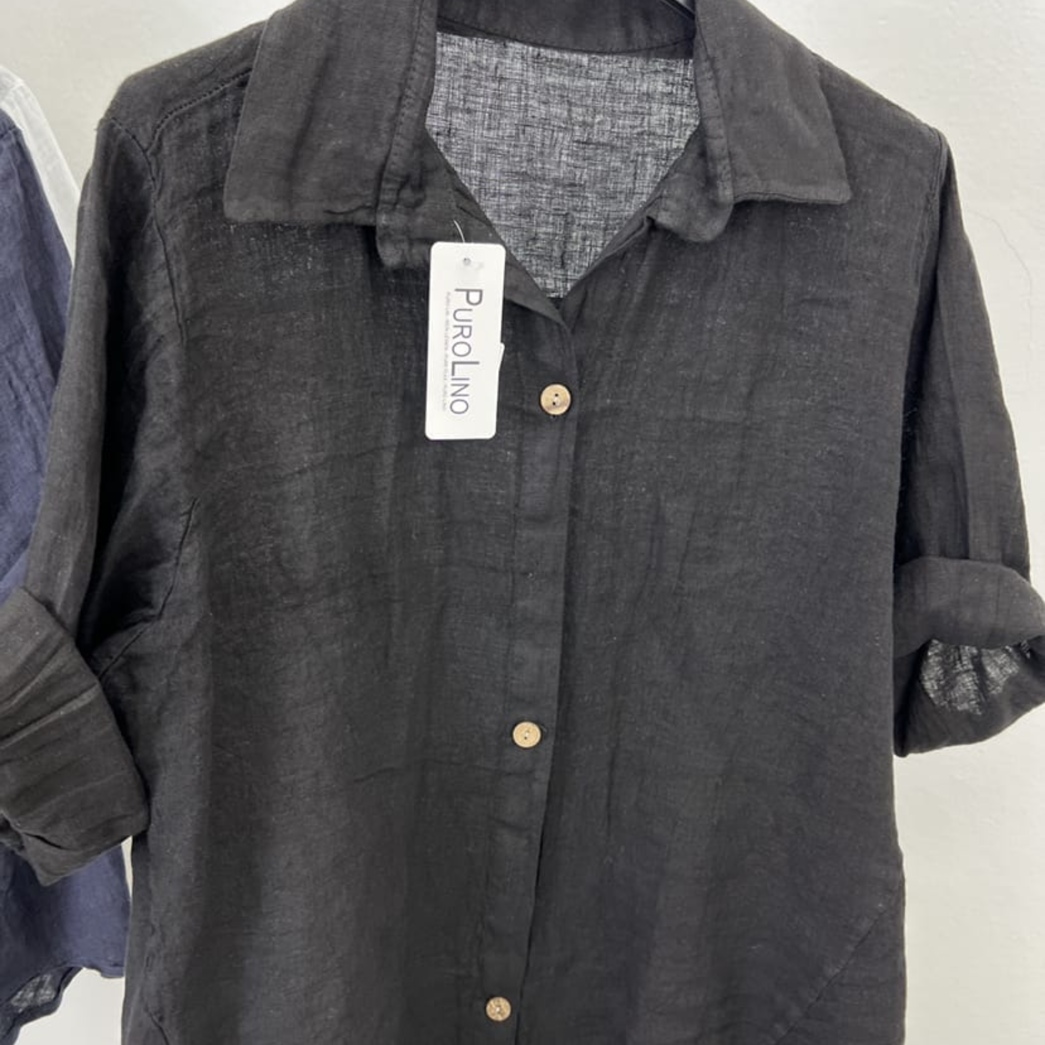 100% Linen Button-Up Shirt