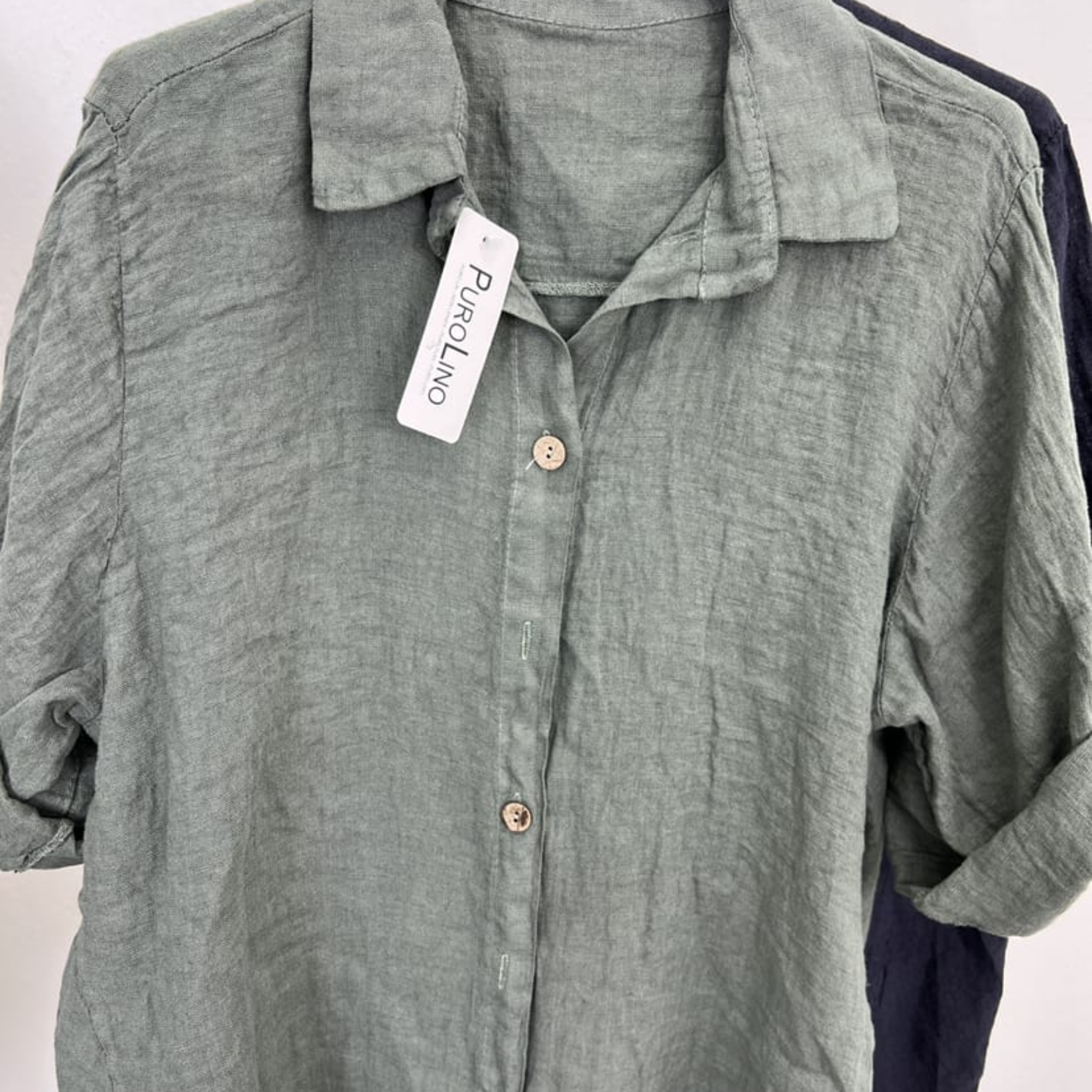 100% Linen Button-Up Shirt