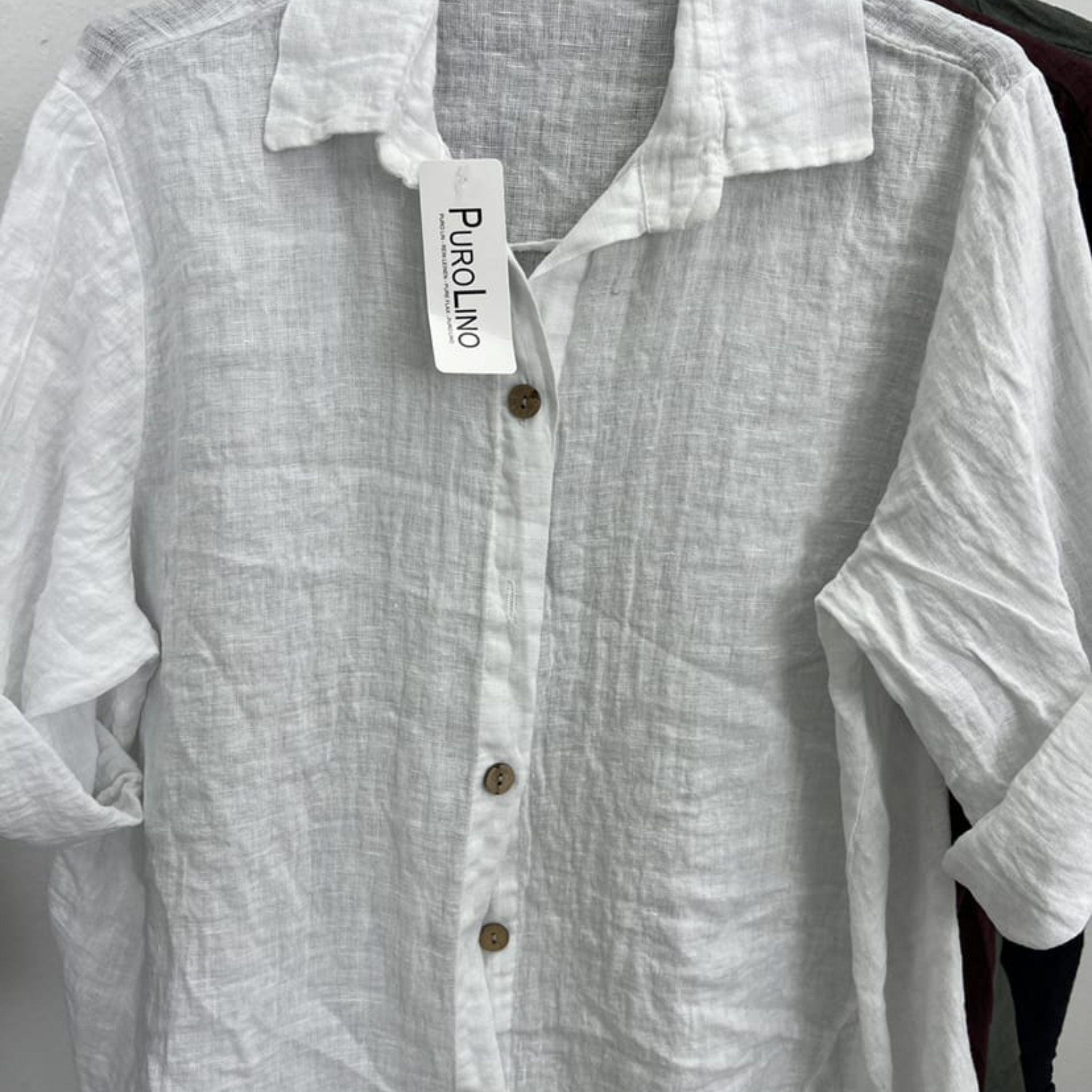 100% Linen Button-Up Shirt