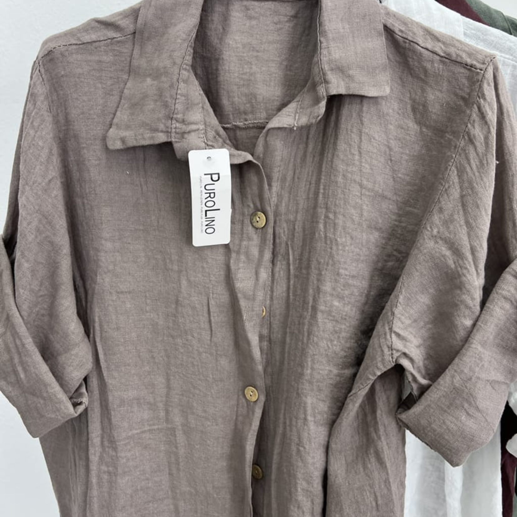 100% Linen Button-Up Shirt