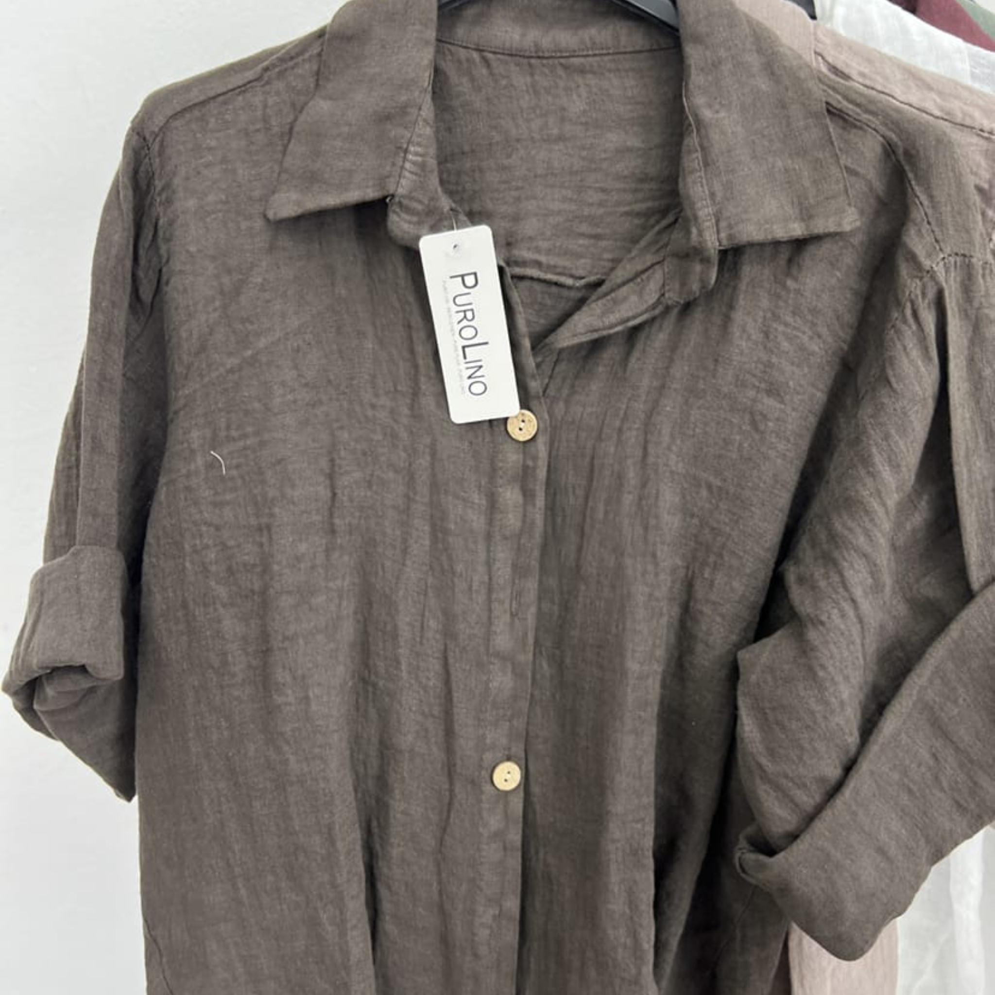 100% Linen Button-Up Shirt