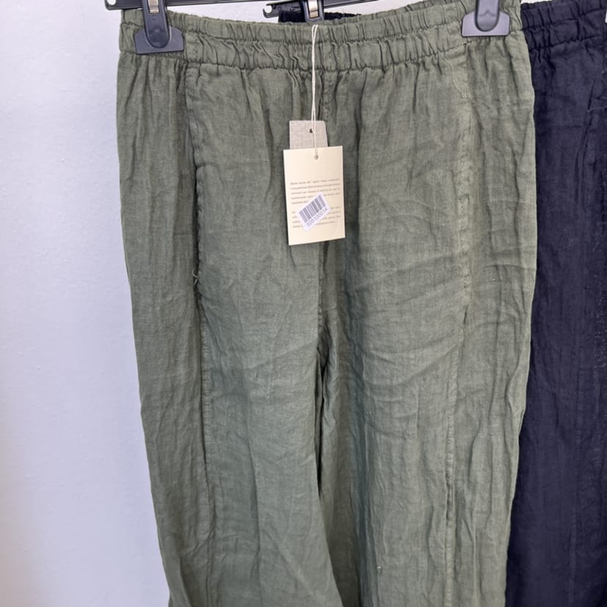 100% Linen Wide-Leg Pants