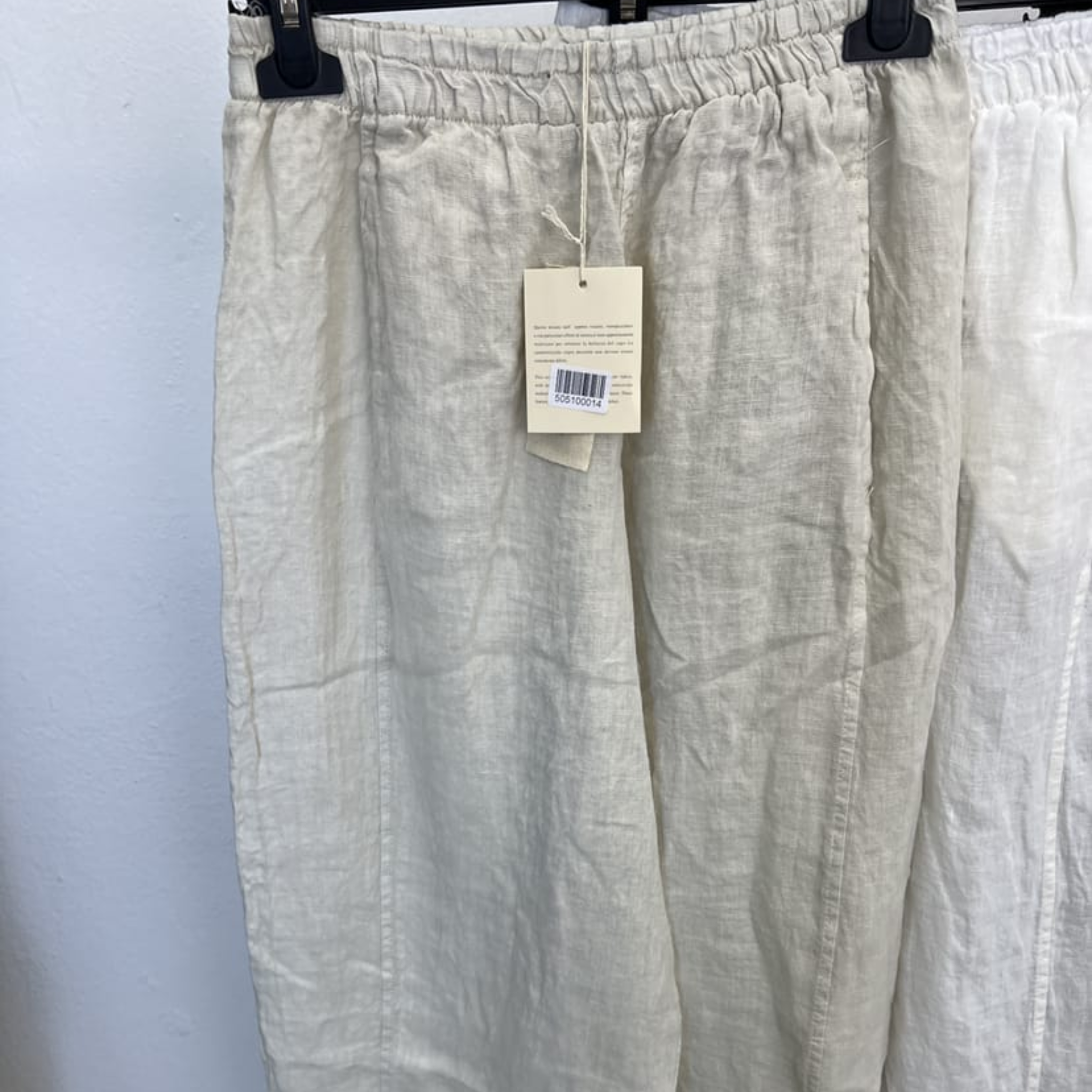 100% Linen Wide-Leg Pants