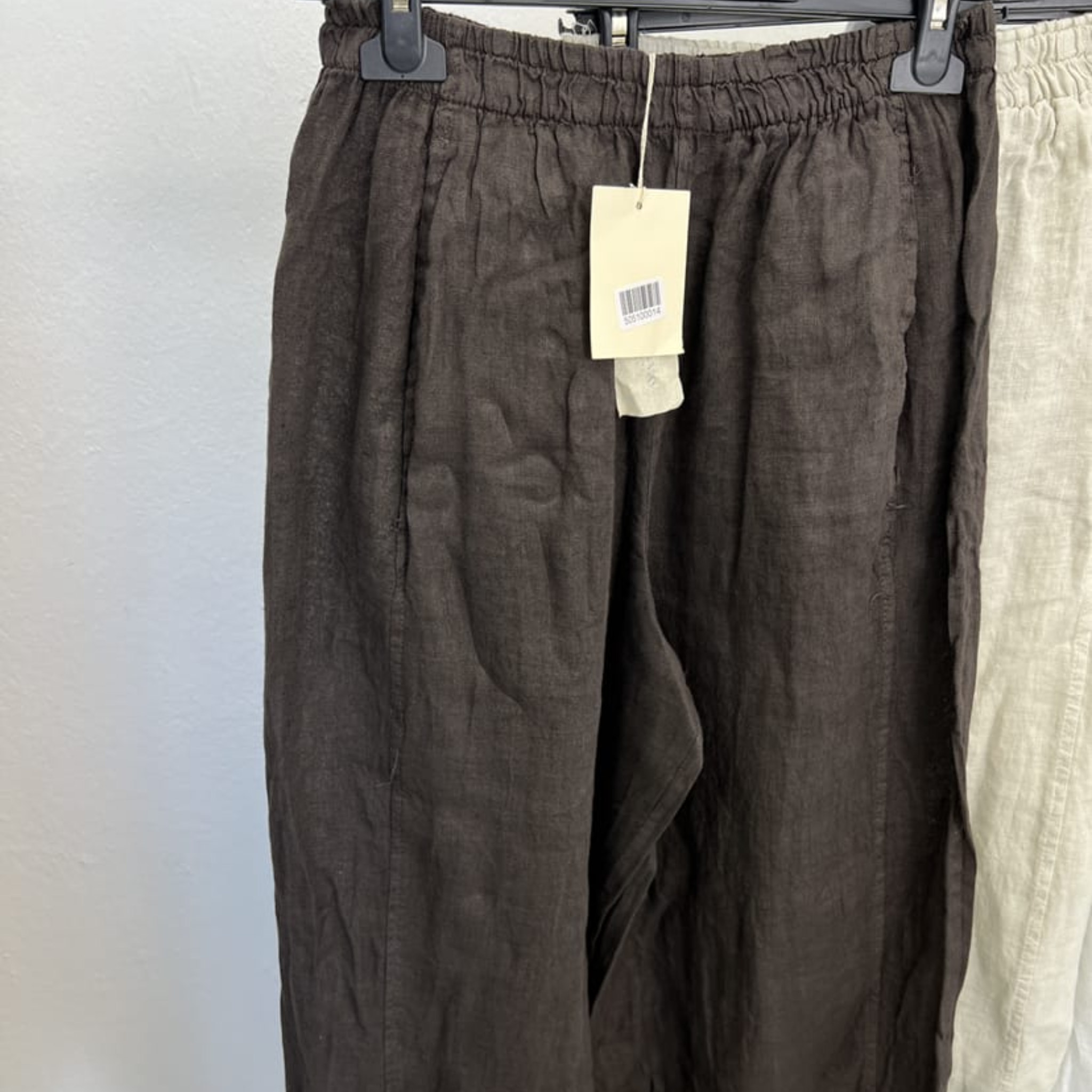 100% Linen Wide-Leg Pants