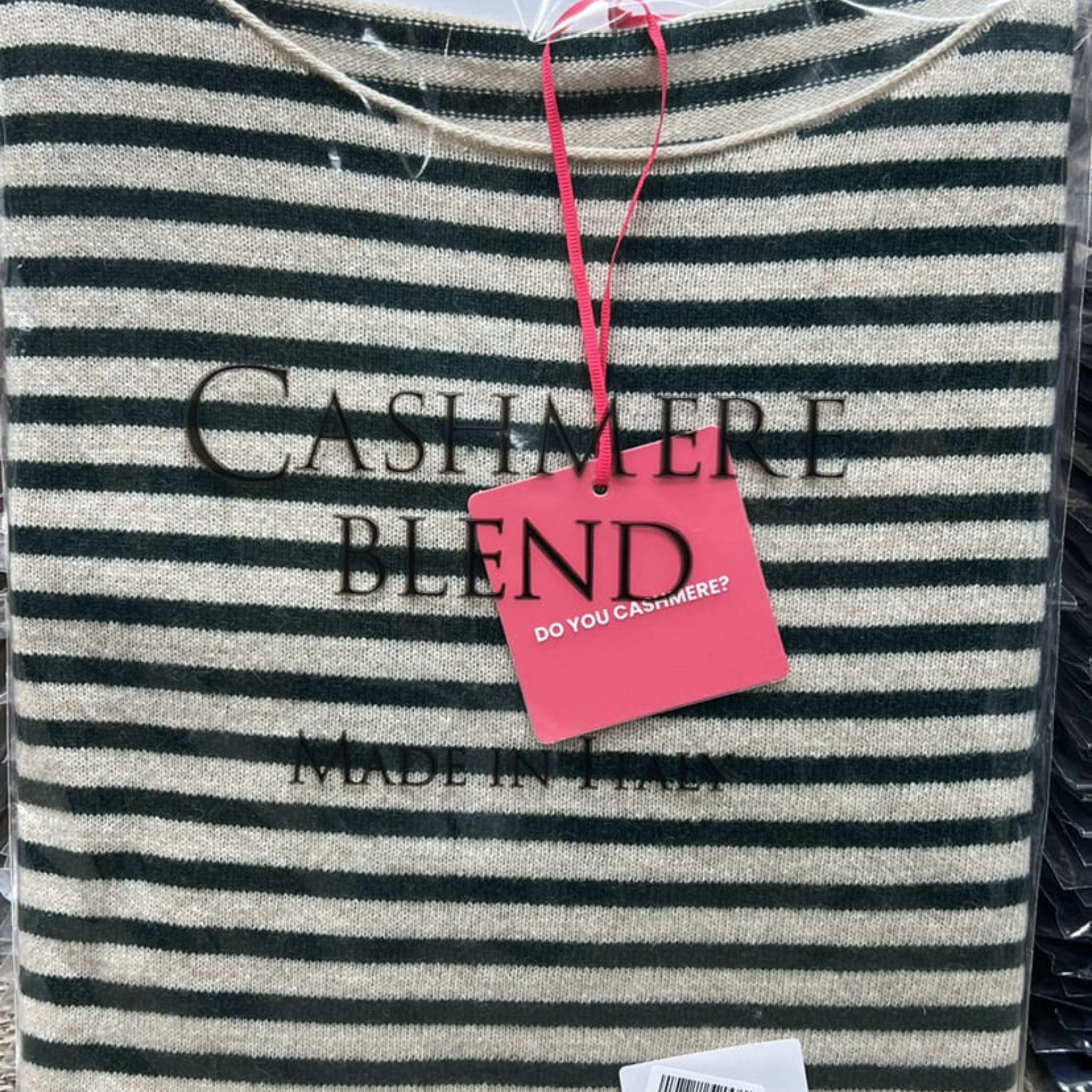 Striped Cashmere Blend Sweater