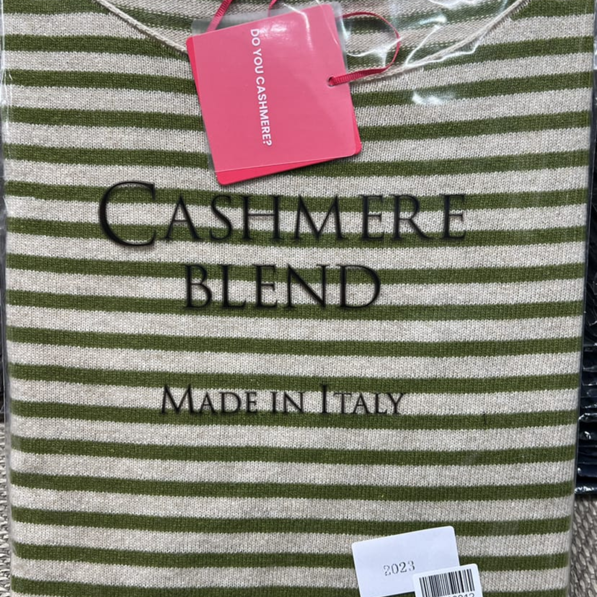 Striped Cashmere Blend Sweater