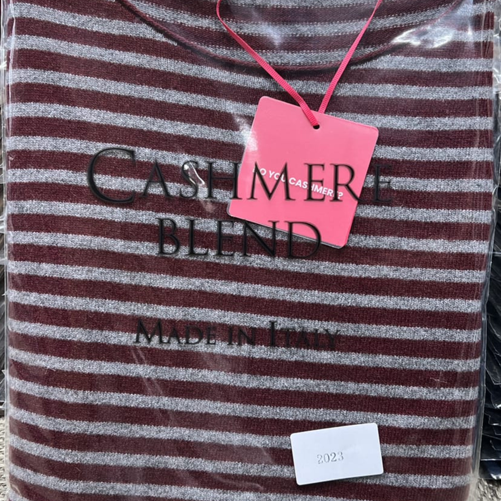 Striped Cashmere Blend Sweater
