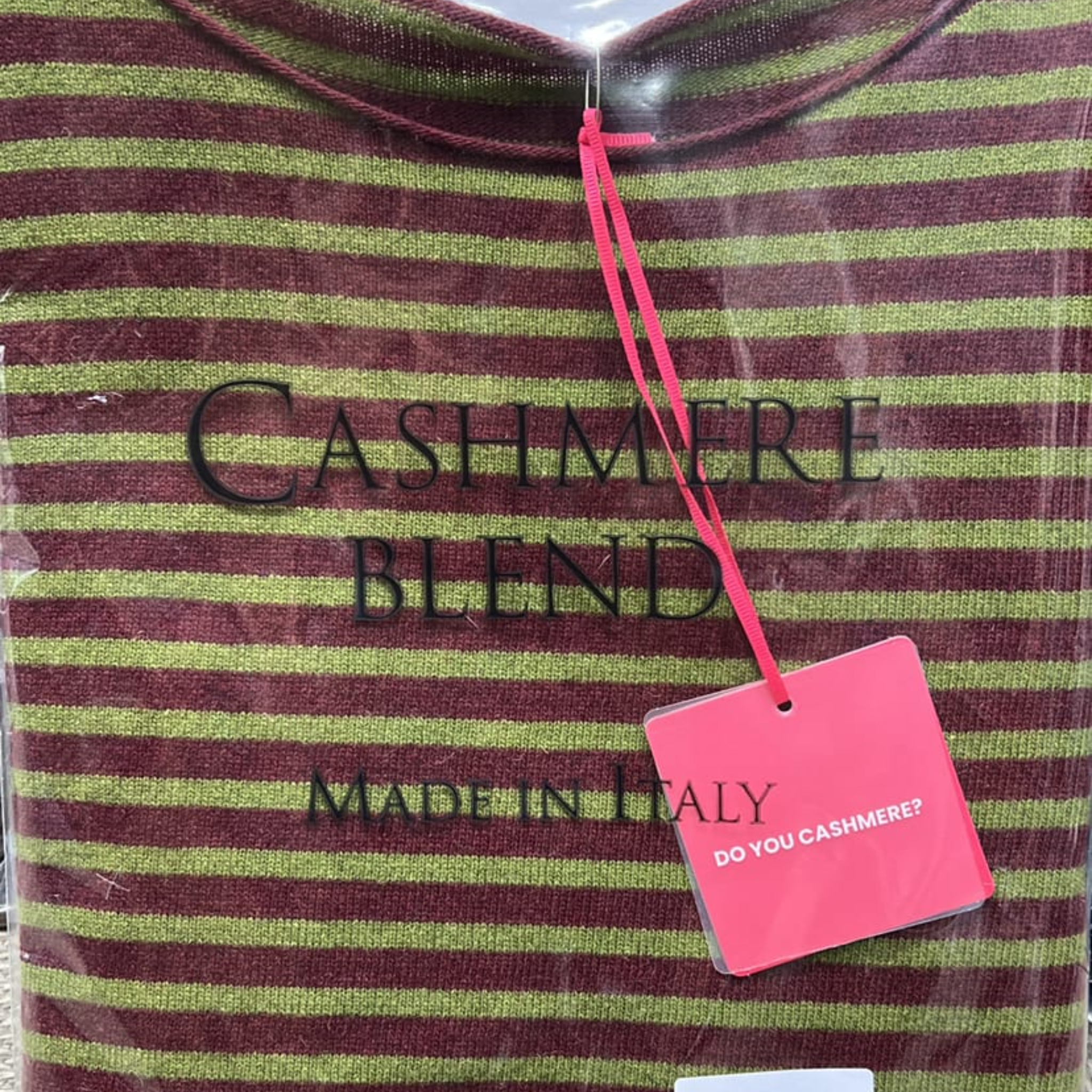 Striped Cashmere Blend Sweater