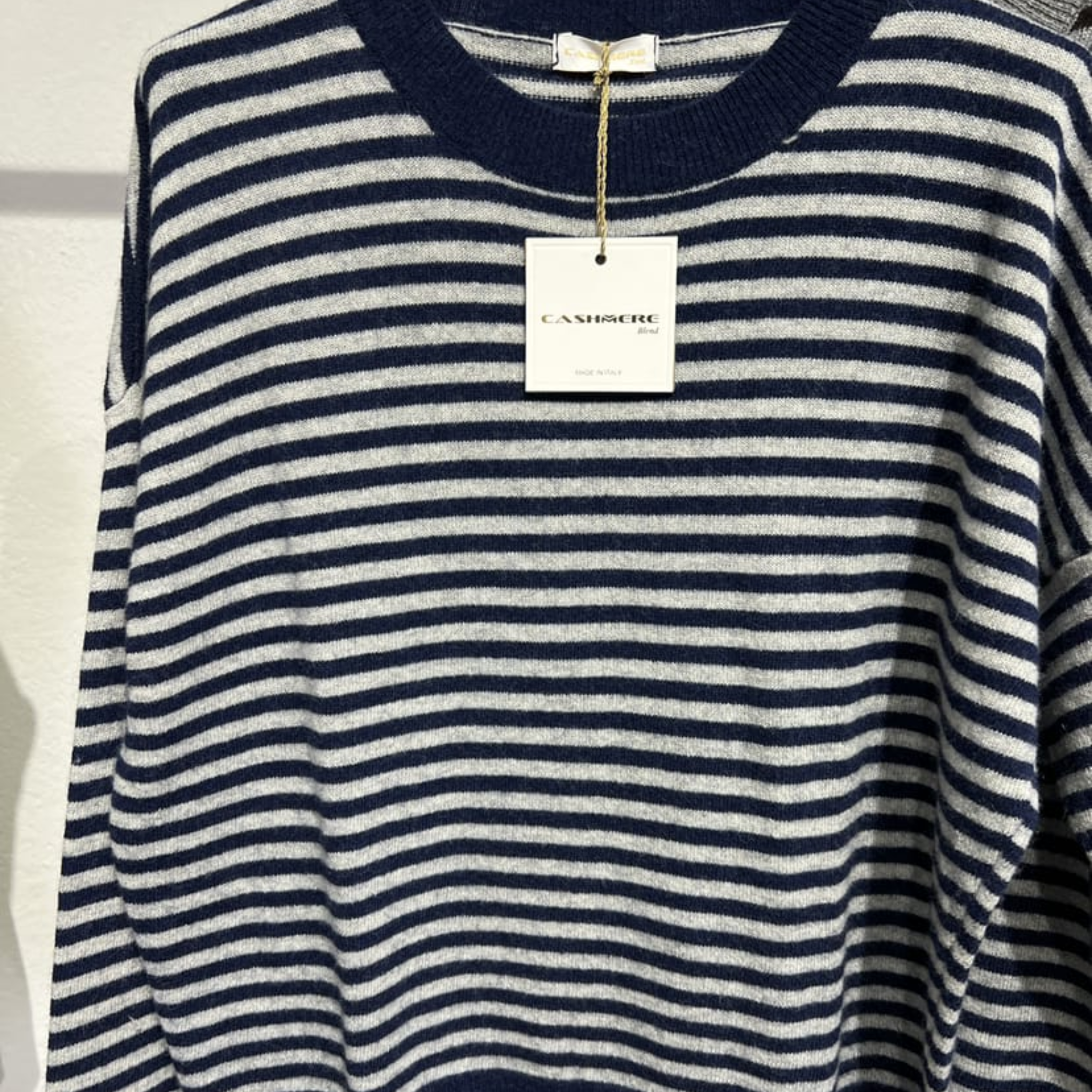 Cashmere Blend Striped Sweater