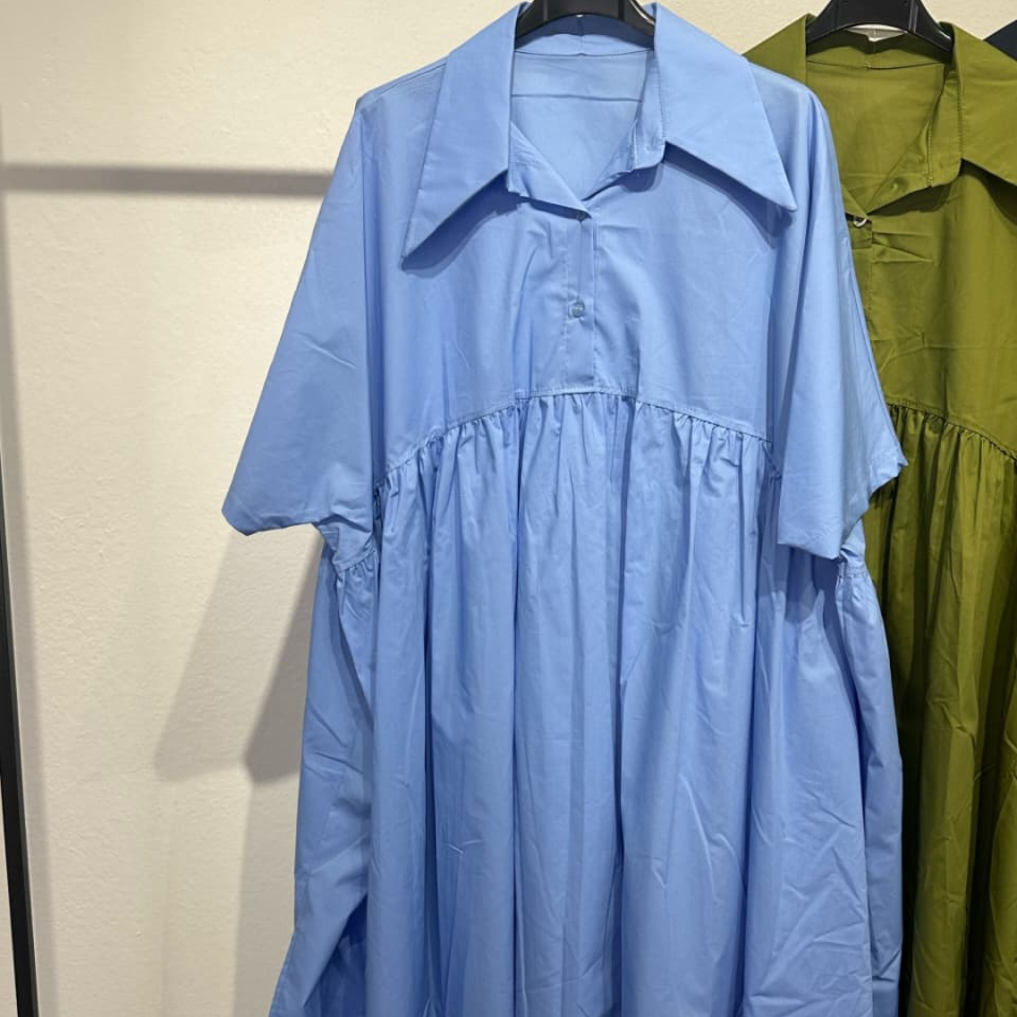 100% Cotton Oversized Shirt Dress