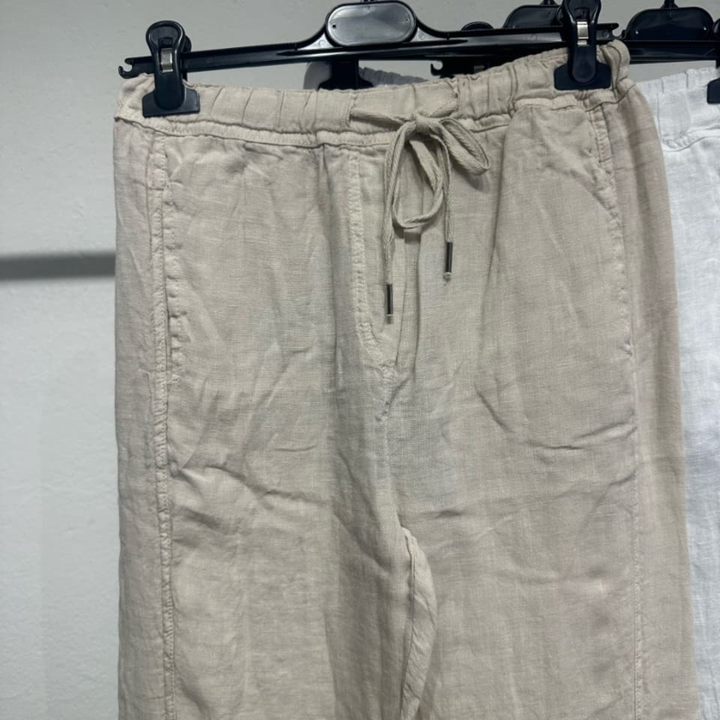 Pure Linen Relaxed Pants