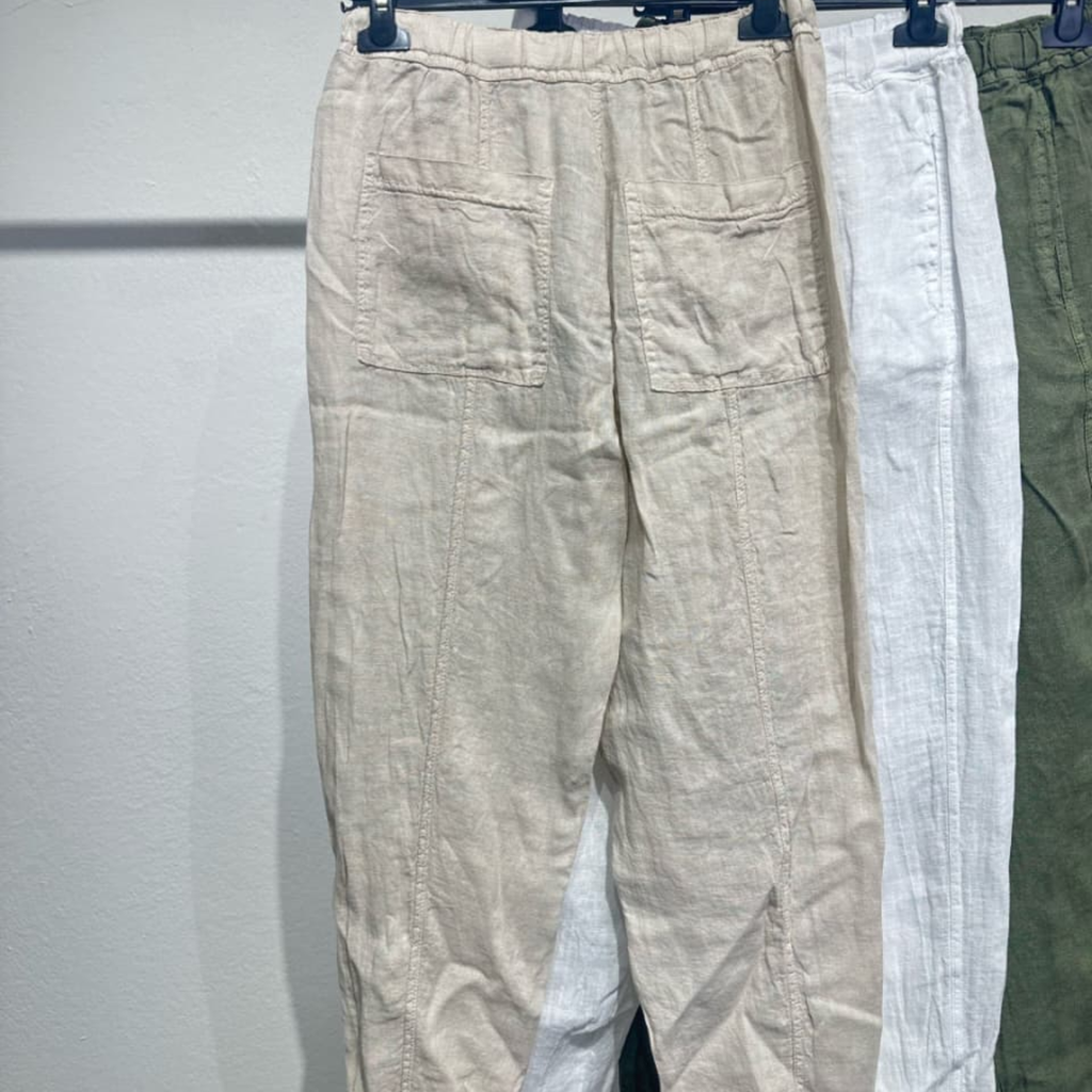 Pure Linen Relaxed Pants