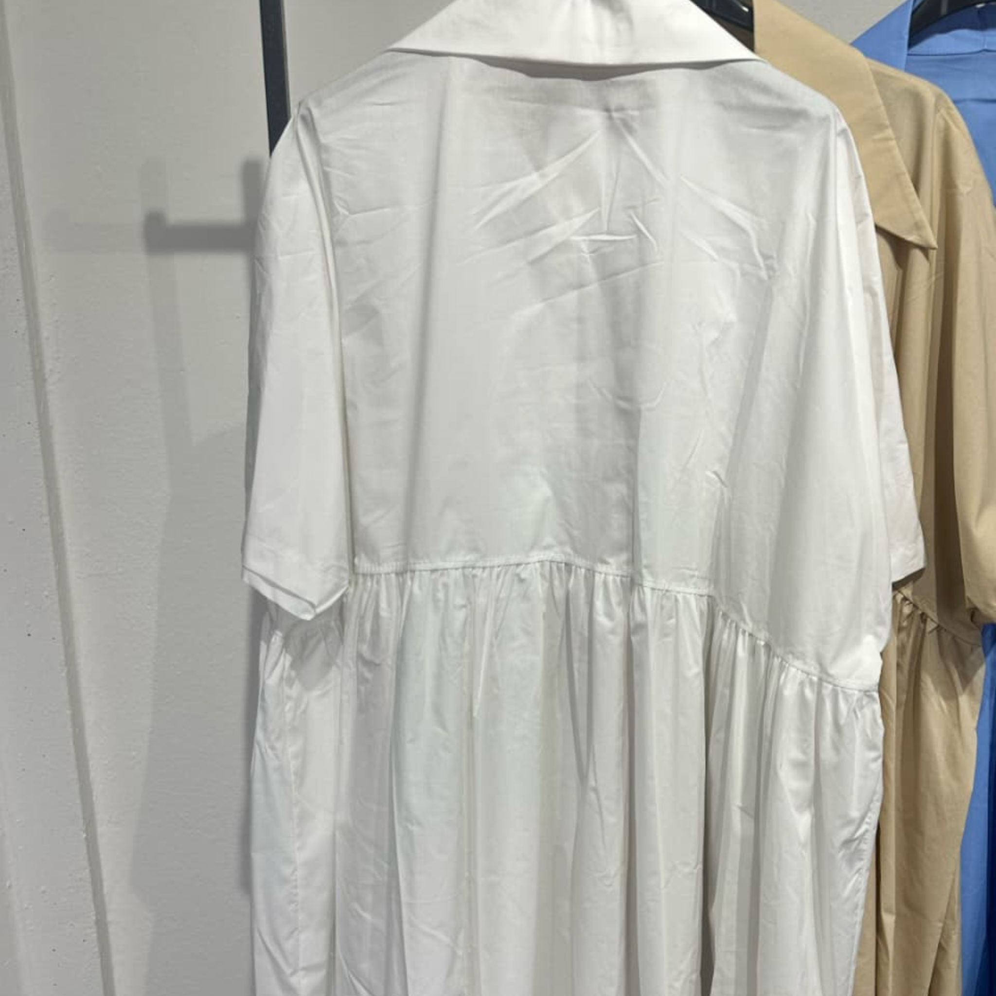 100% Cotton Oversized Shirt Dress – Voie De Mode