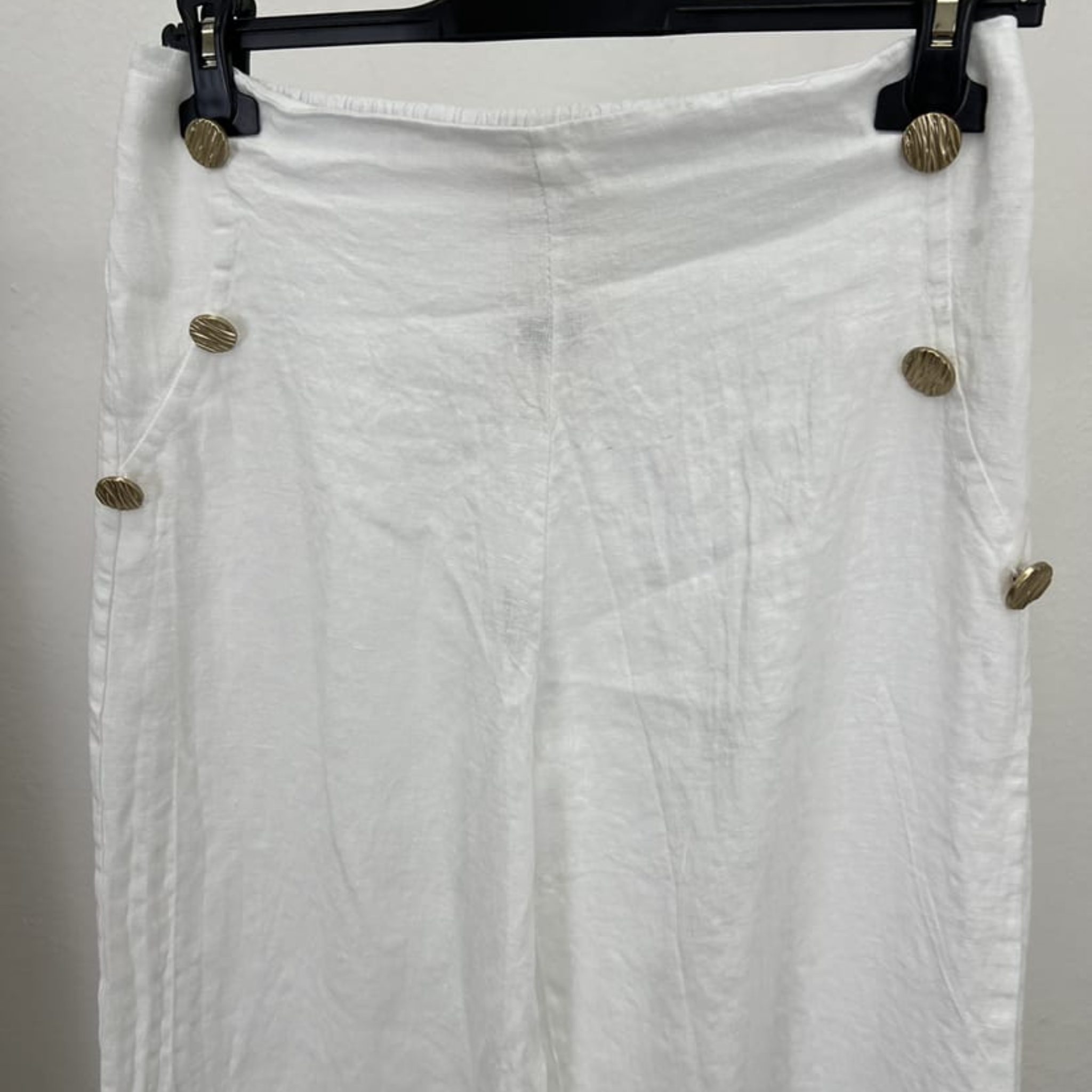 100% Linen Wide-Leg Pants