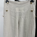 100% Linen Wide-Leg Pants
