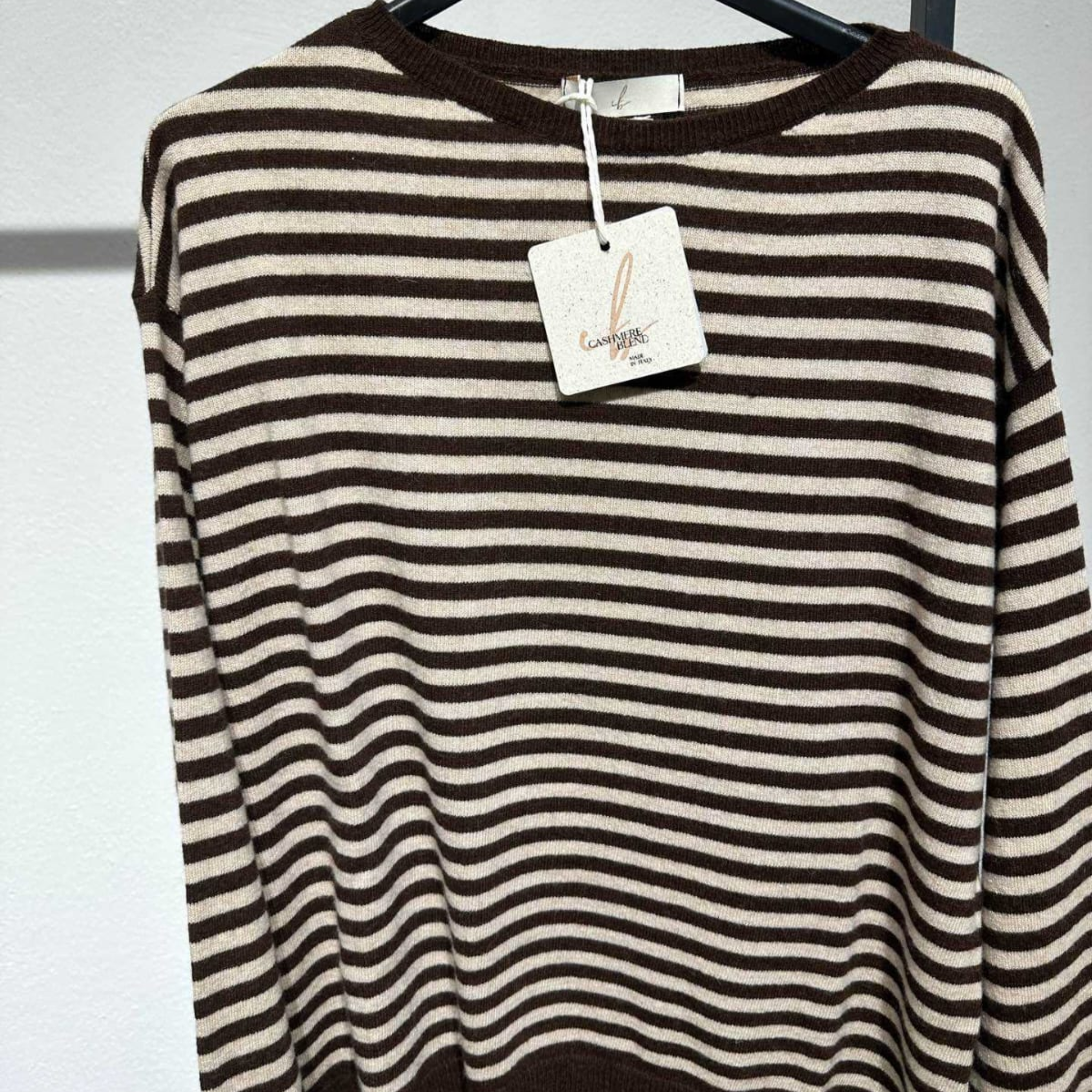 Cashmere Blend Striped Sweater