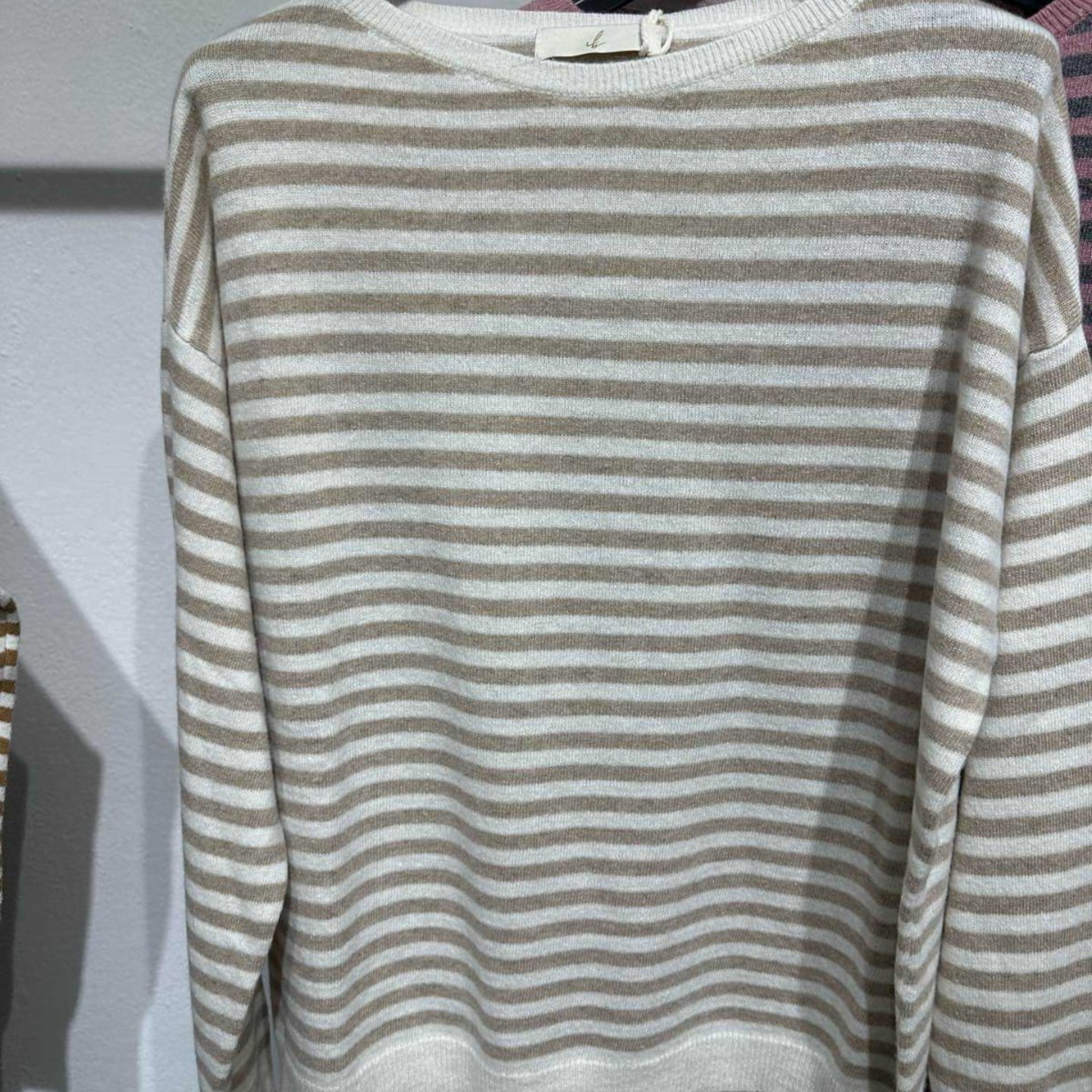 Cashmere Blend Striped Sweater