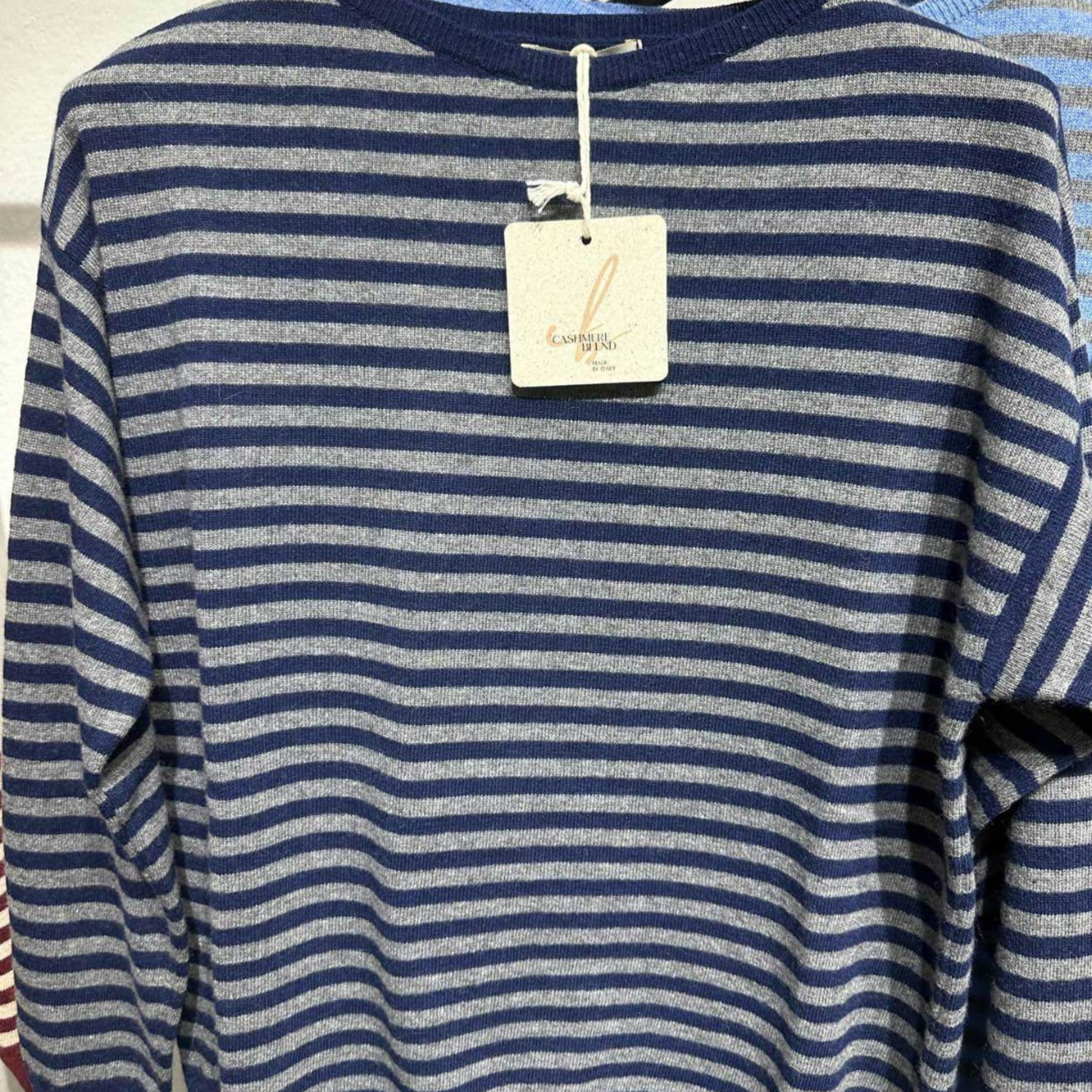 Cashmere Blend Striped Sweater