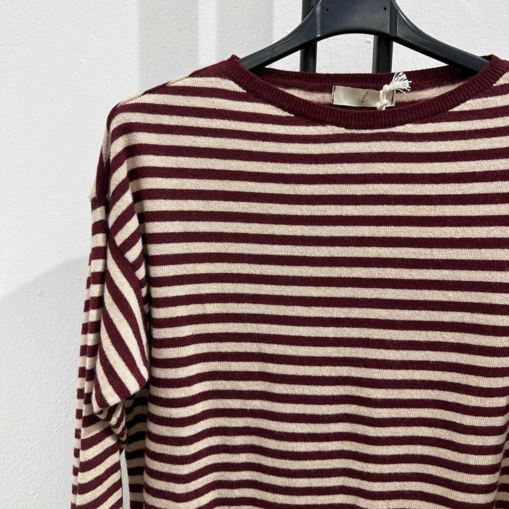Cashmere Blend Striped Sweater