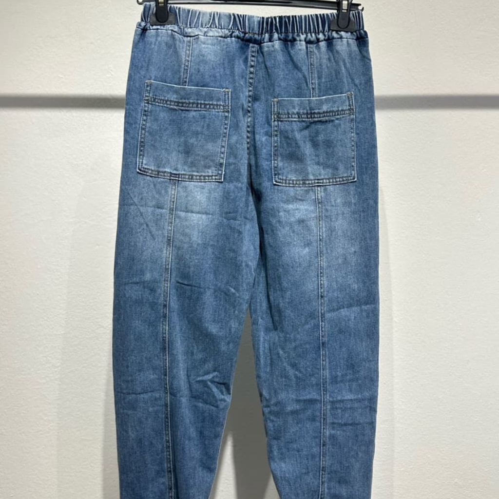 Denim Jogger Pants