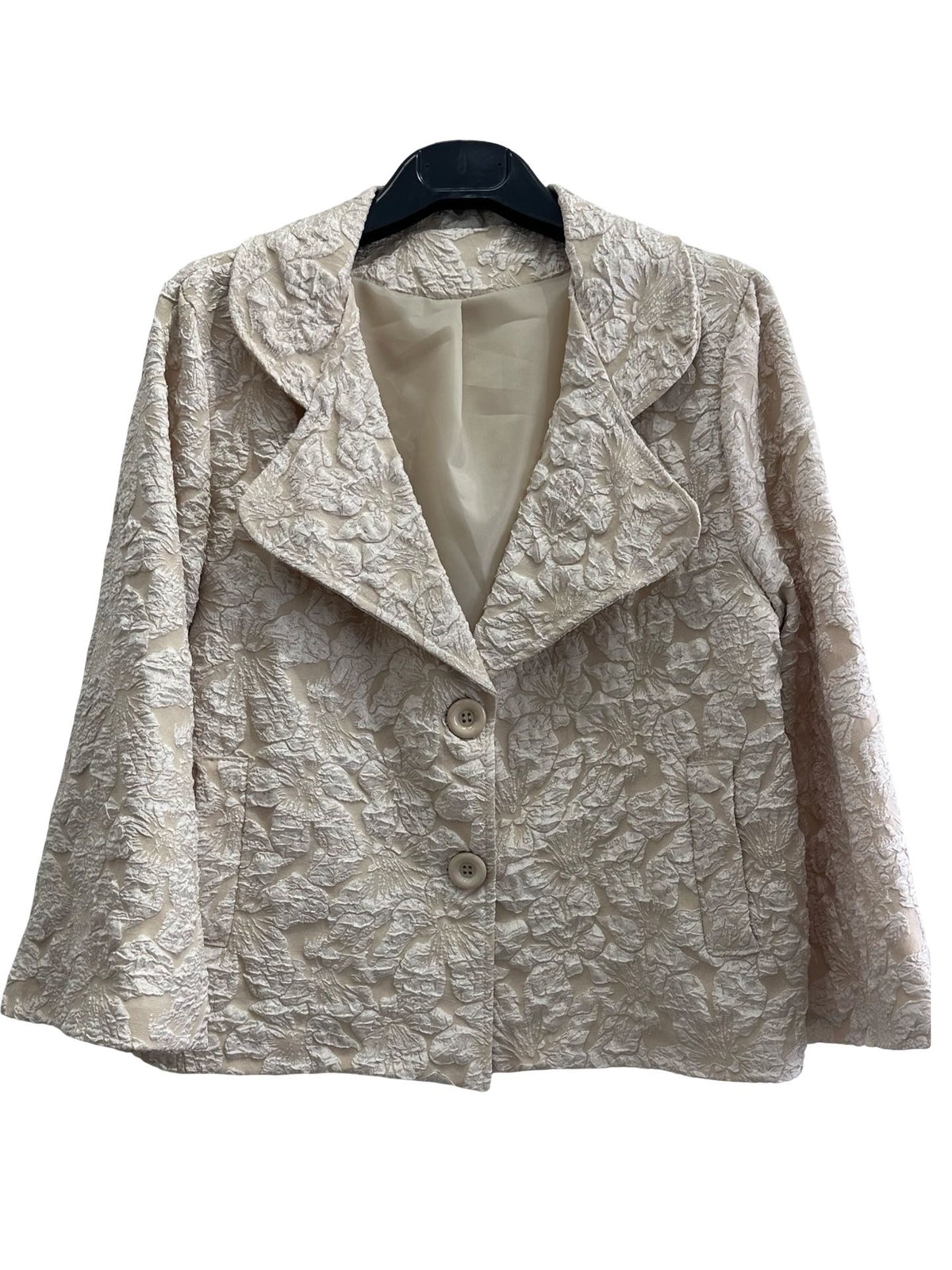 Elegant Textured Jacquard Blazer