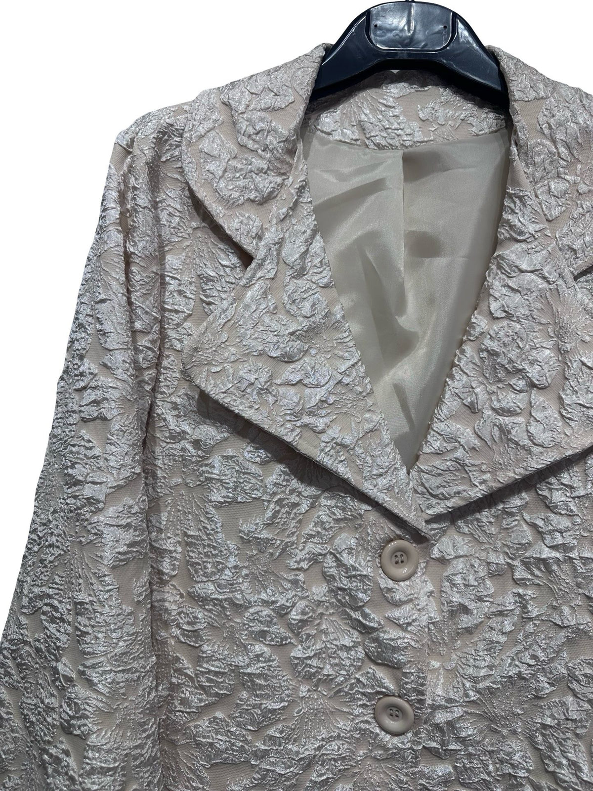 Elegant Textured Jacquard Blazer