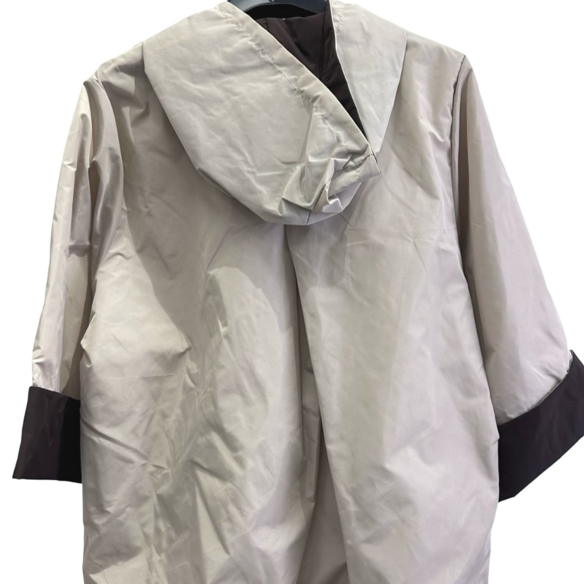 Contrast Cuff Lightweight Hooded Jacket