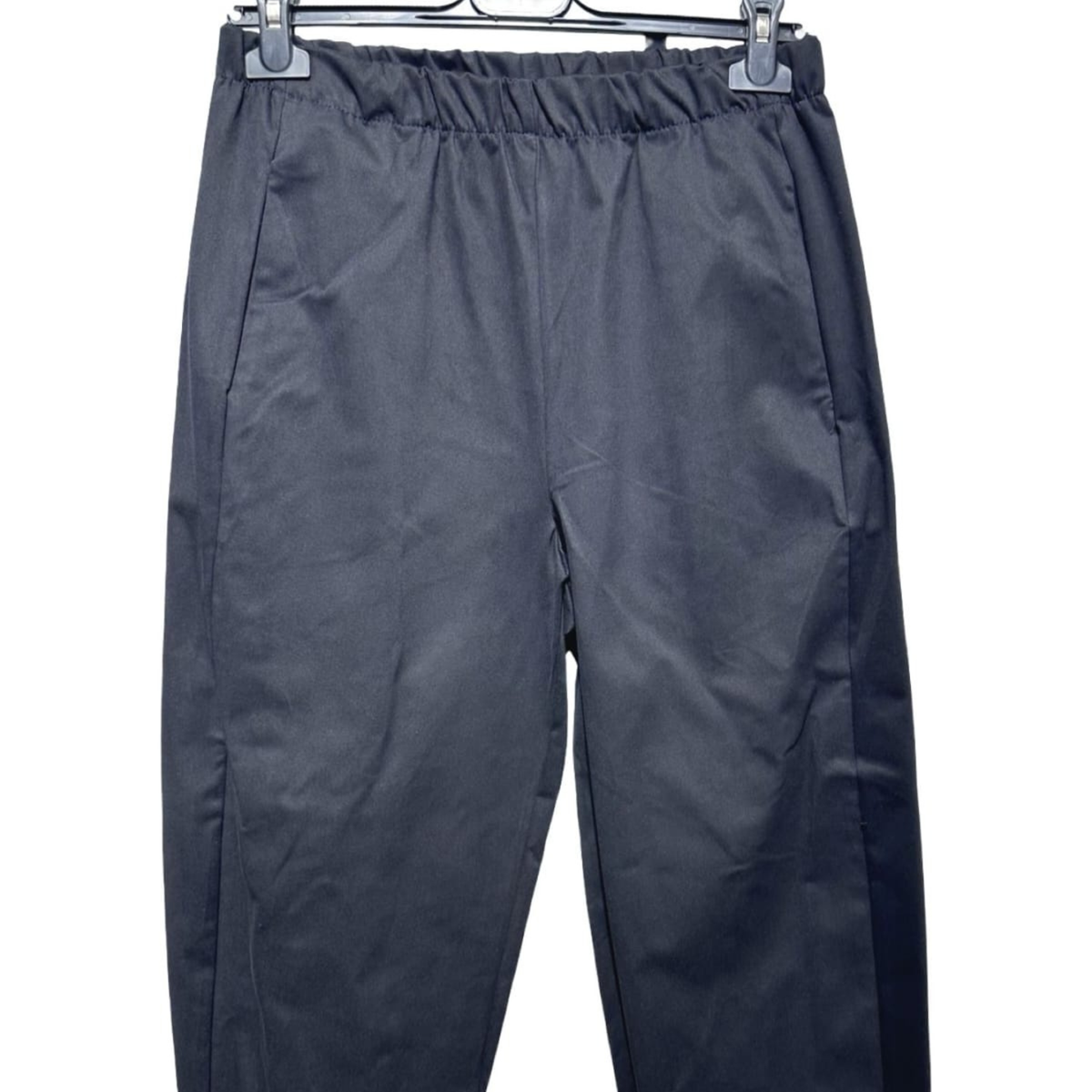 Relaxed Cotton Blend Trousers