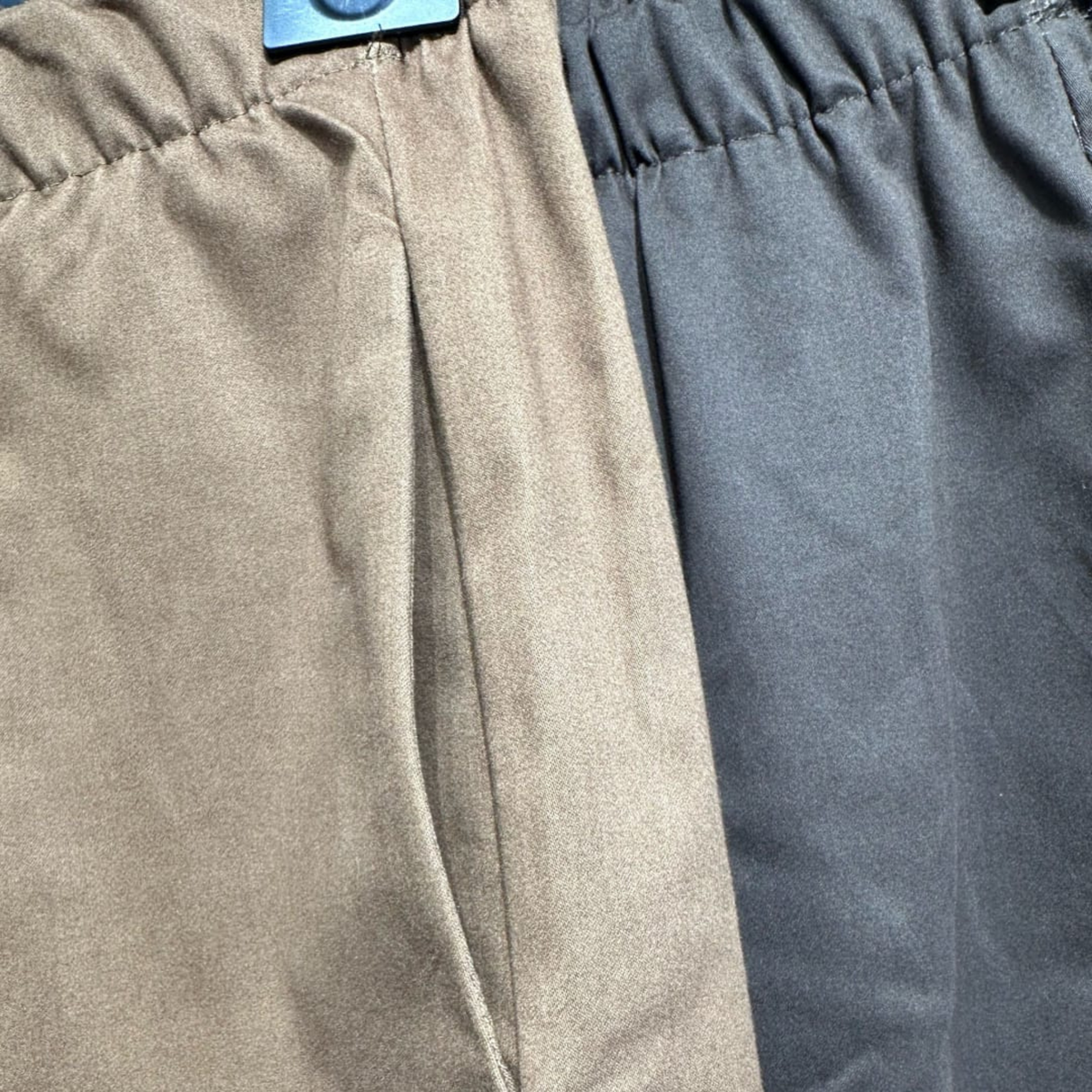 Relaxed Cotton Blend Trousers