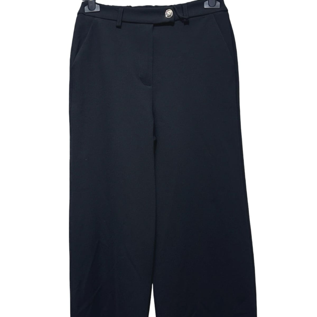 High-Waisted Wide Leg Trousers