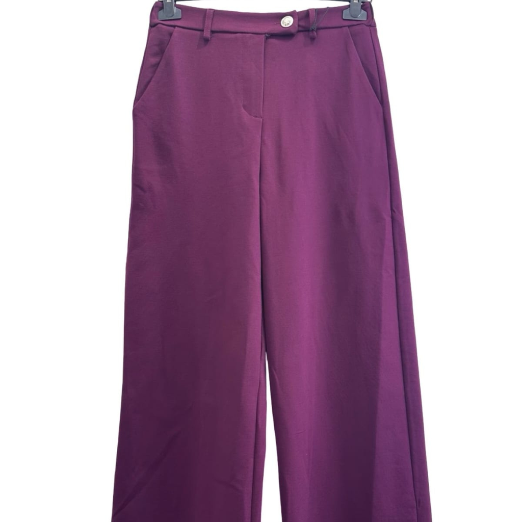 High-Waisted Wide Leg Trousers