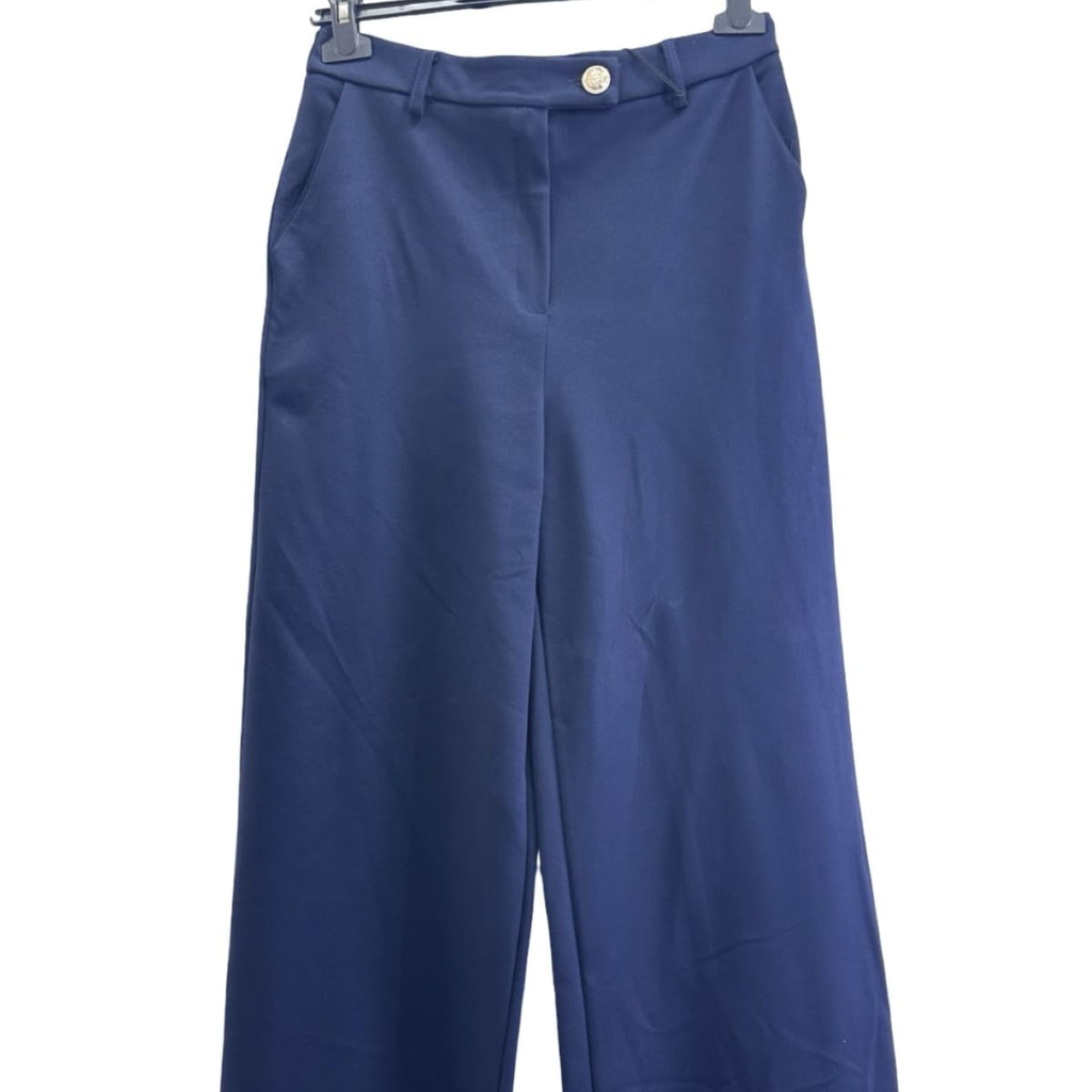 High-Waisted Wide Leg Trousers