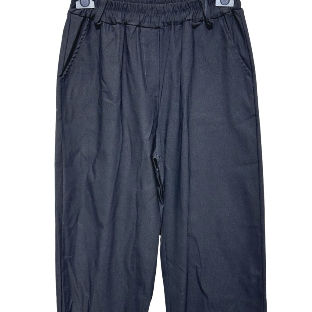 Relaxed Turn-Up Hem Trousers