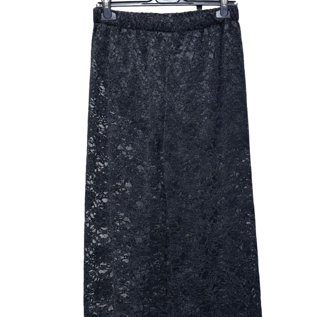 Floral Lace Wide Leg Trousers